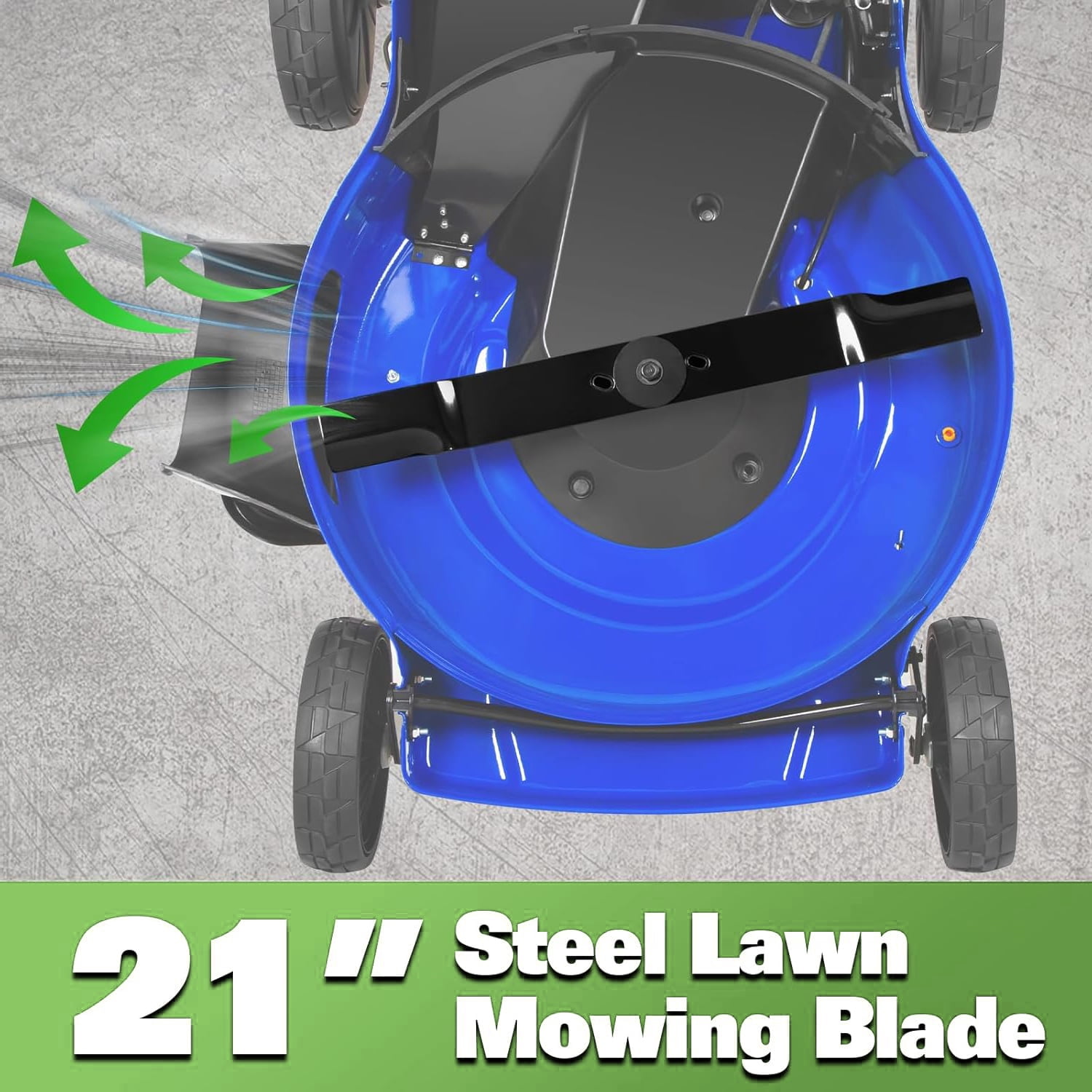 Hykolity Self-Propelled Gas Lawn Mower, 201cc 4-Cycle Engine, 3-in-1 Cutting System (Blue, 21 in) 8ekt8