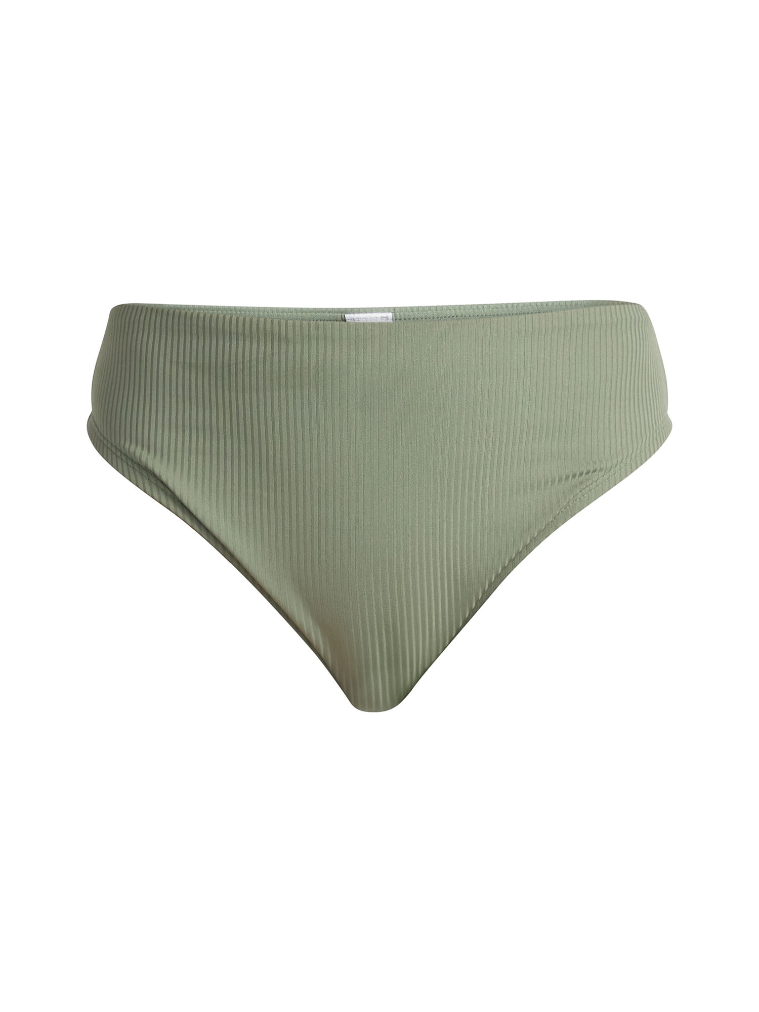 Time and Tru Women's High Cut Mid Rise Bikini Bottoms (Green, XS-2X) w3pp6