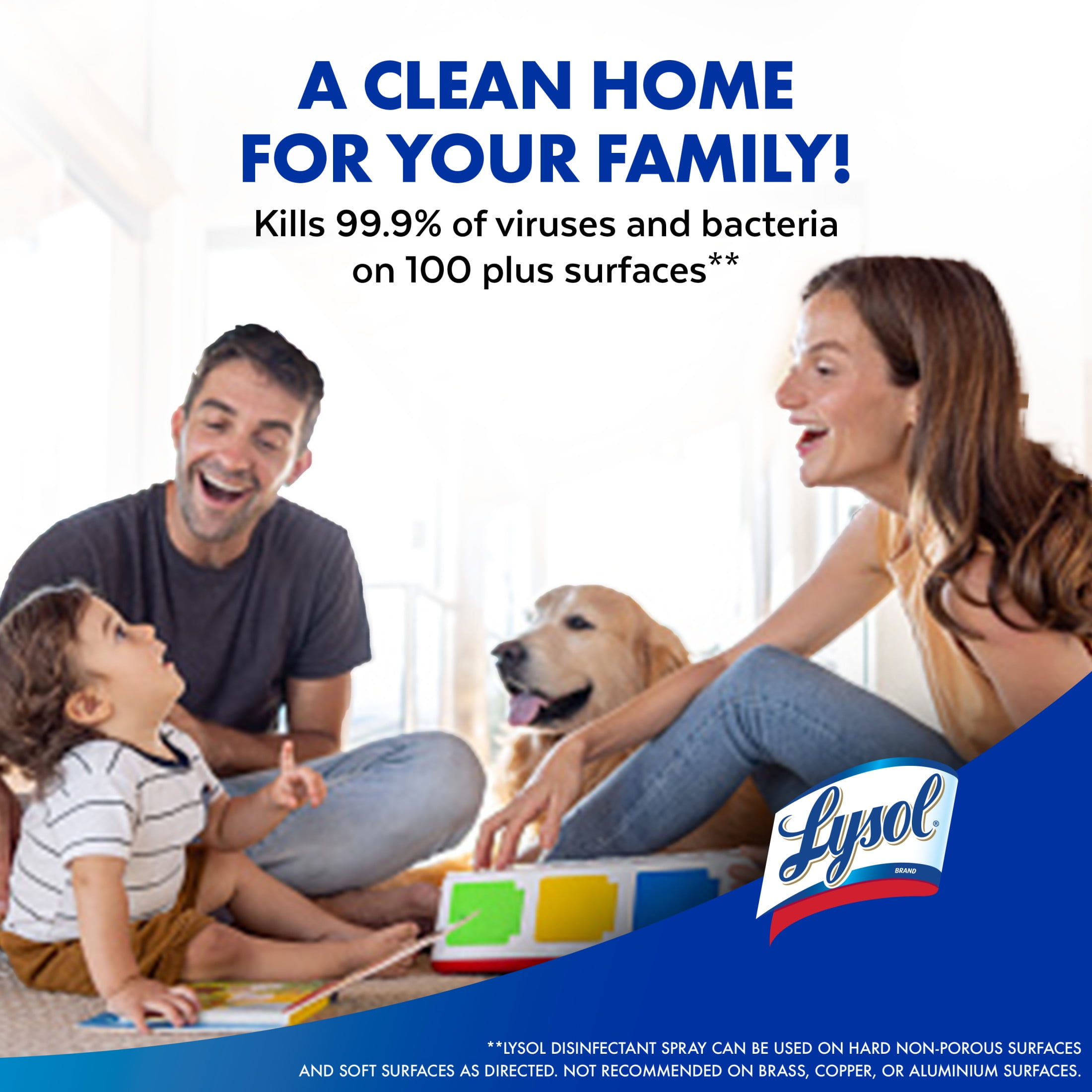 Lysol Disinfectant Spray, Sanitizing and Antibacterial Surface Cleaner, Crisp Linen Scent (4 Pack, 19 fl oz) k3nn0