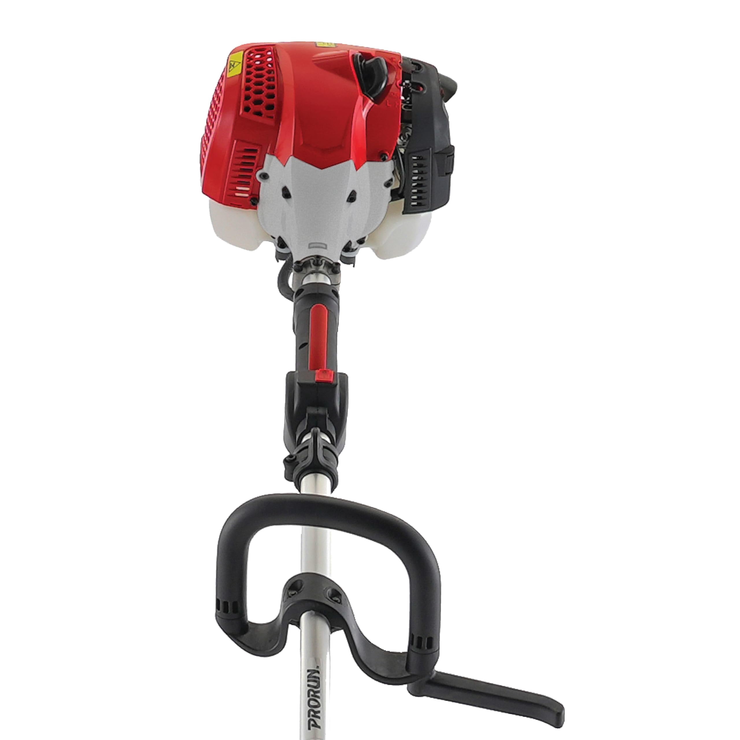 PRORUN 25.4cc Gas-Powered 2-Cycle Curved Shaft String Trimmer (Red, 15 in) cwahh