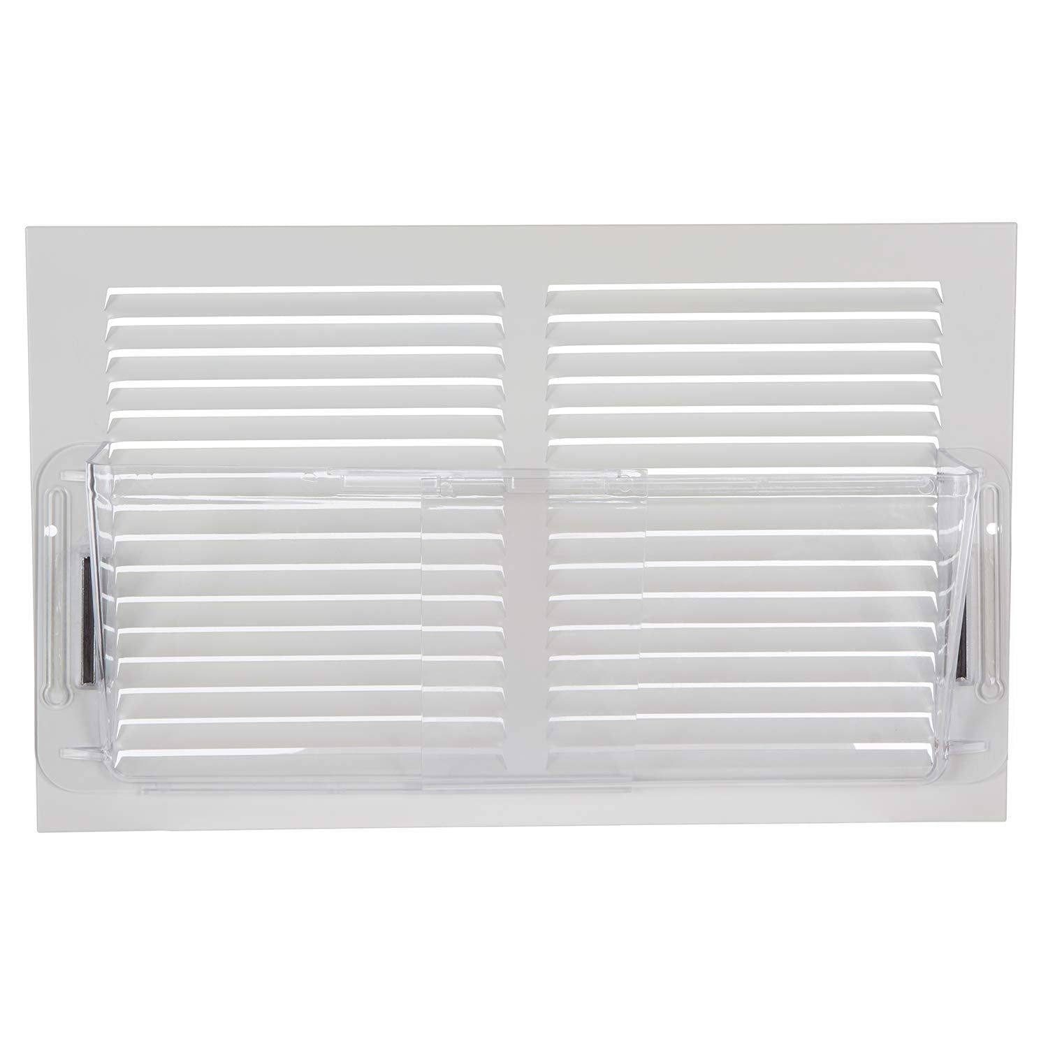 Home Intuition Adjustable Magnetic Heat and Air Deflector for Vents, Sidewall, and Ceiling Registers (Clear, 10 in to 16 in) e9zek