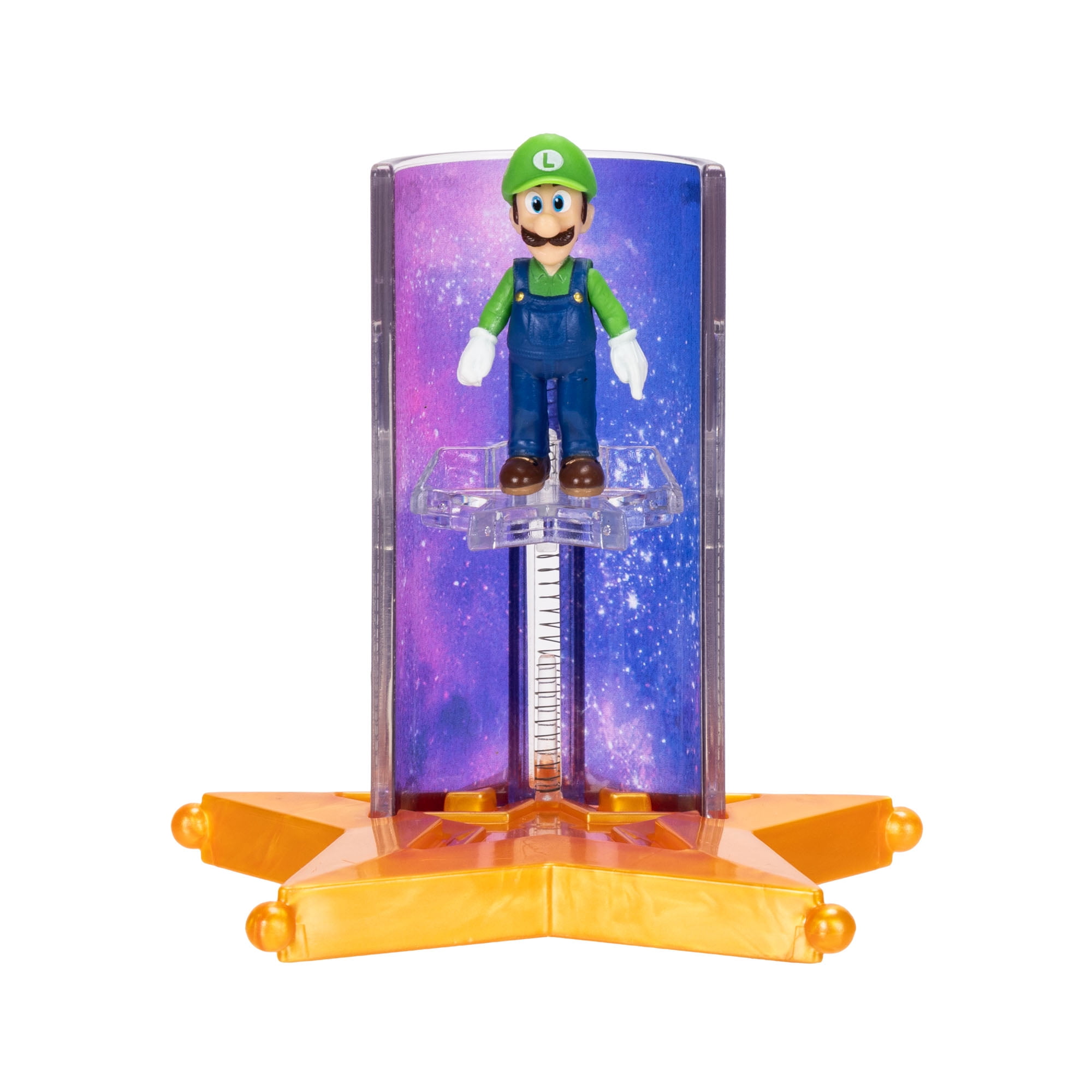 Super Mario Luigi Action Figure with Star Launcher Accessory (1.5 in) v0drg