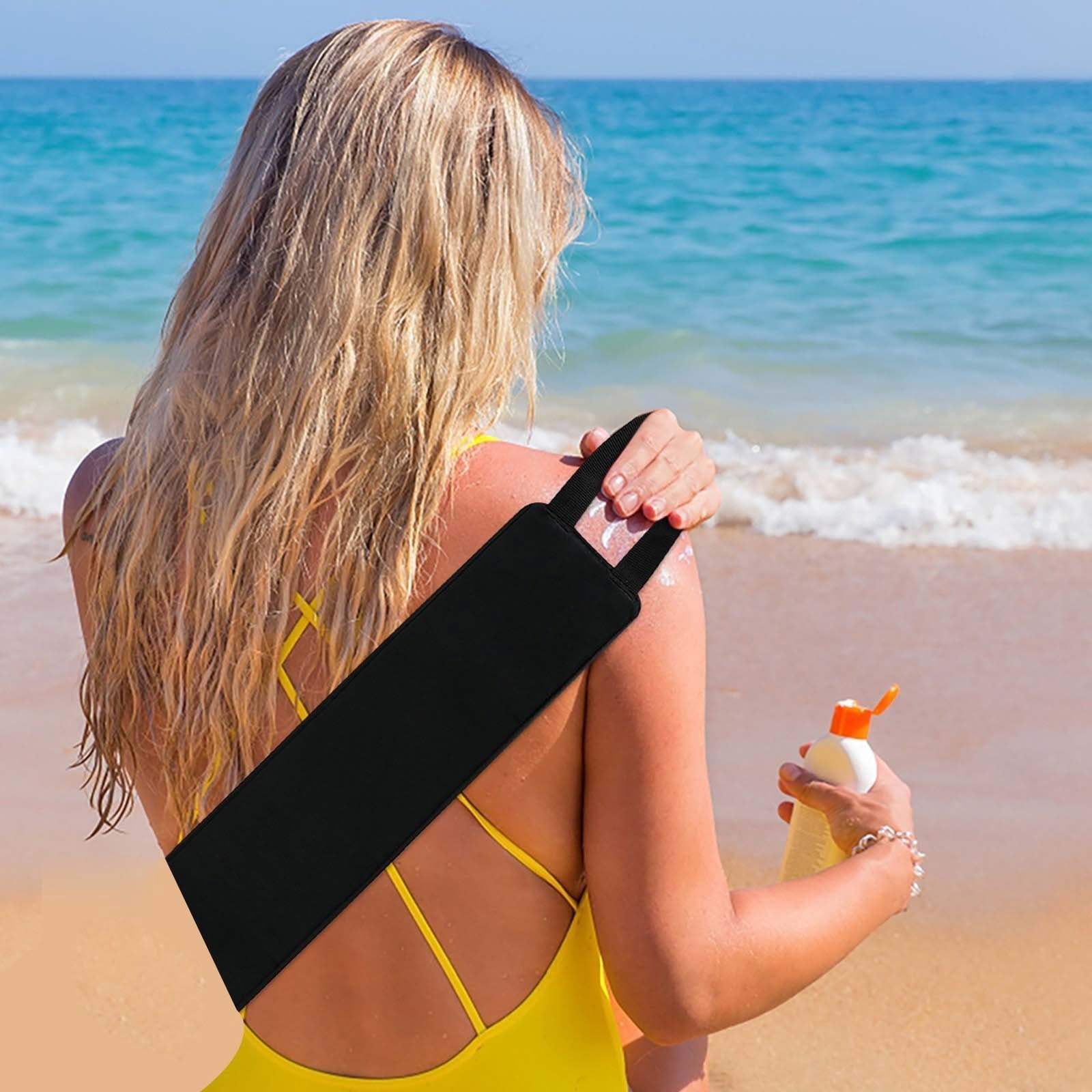 SZBAOAN Self Tanner Back Applicator for Even Lotion Application (Black, 1 Pack) 7str7