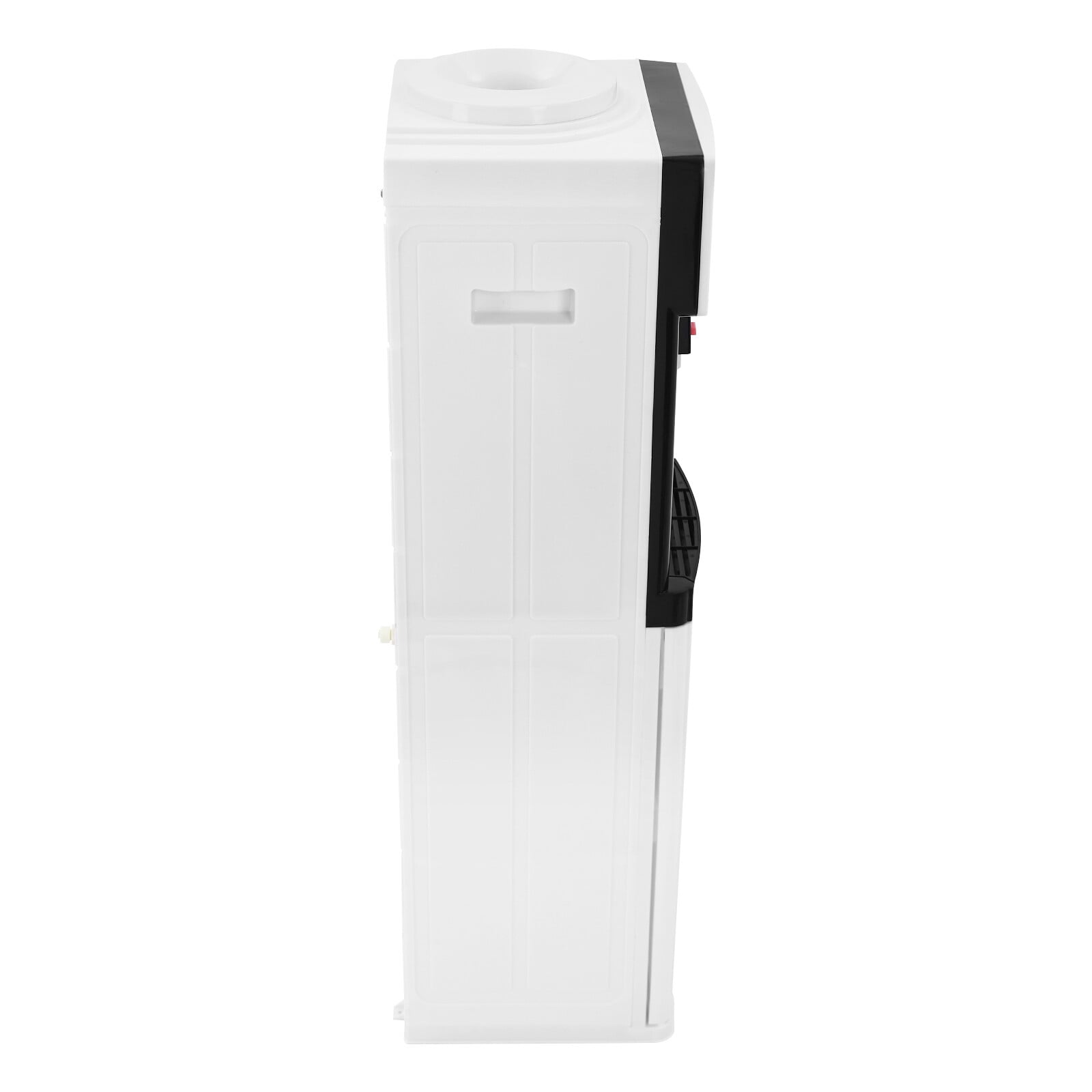 Generic Hot and Cold Water Dispenser Top Loading Standing Cooler with Safety Lock and Storage Cabinet (White, 5 Gallon) dn3z8