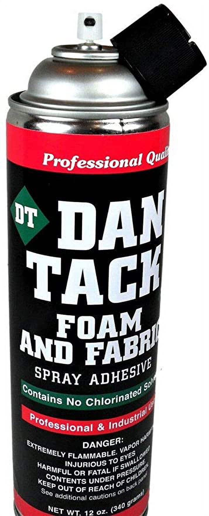 Dan Tack Spray Adhesive Industrial Strength Heavy-Duty Bonding Agent (Clear, 24 oz, 2 Pack) zxvl8