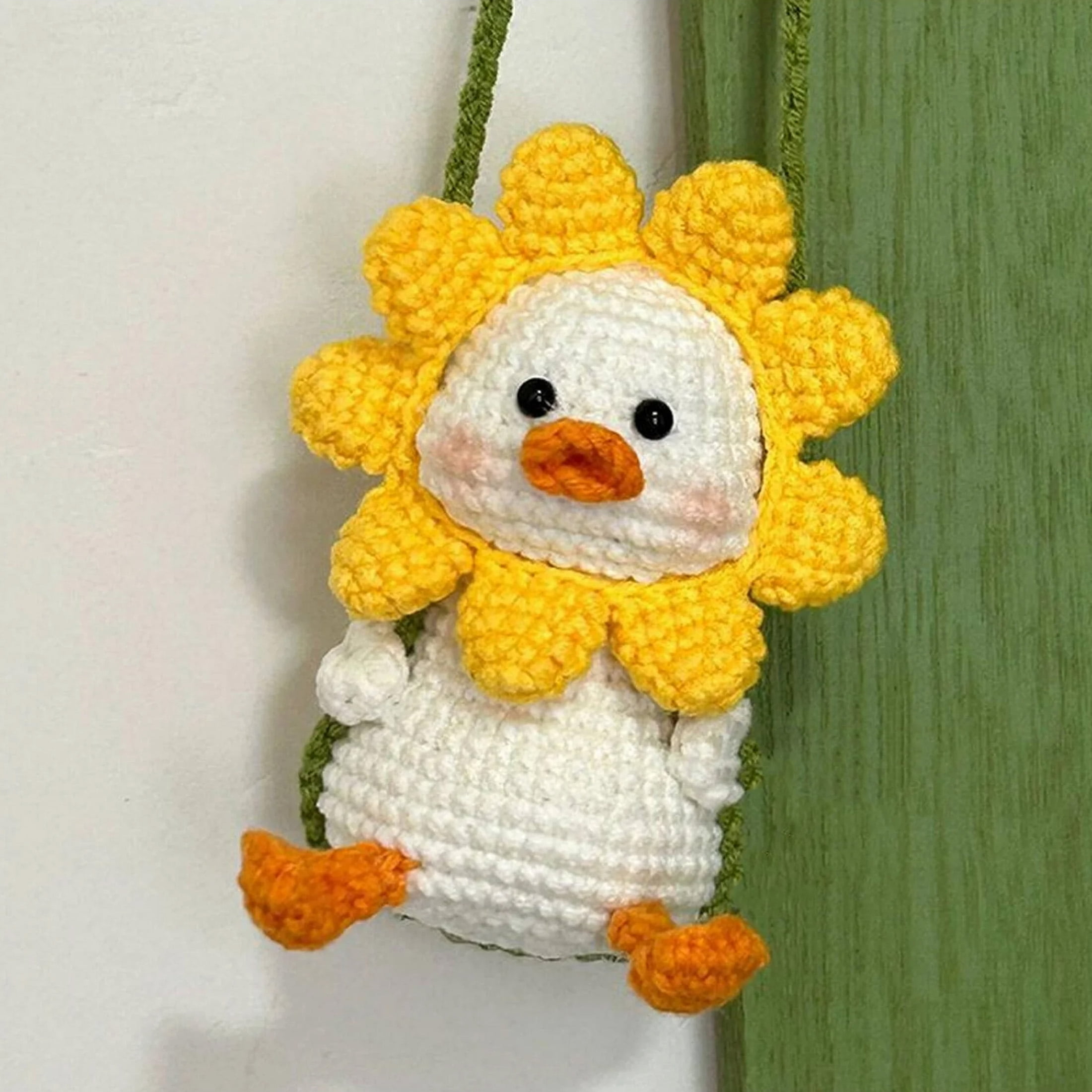 BESTSKY Animal Crochet Set for Beginners, DIY Duck Knitting Craft Kit (Yellow, 1 Pack) mvpgn