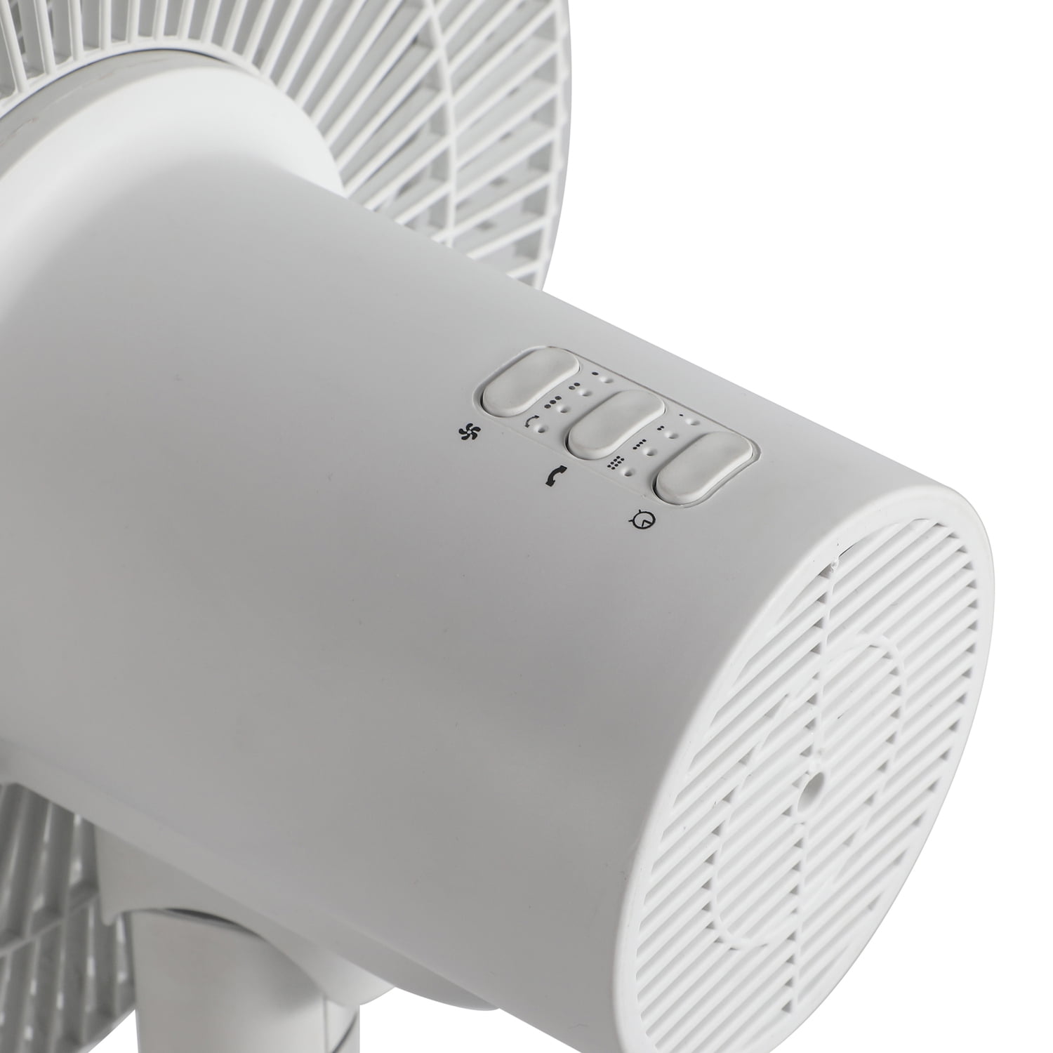BLACK+DECKER 12-In. Oscillating Dual-Blade Table Fan with Remote (White, 12 in) cf5qh