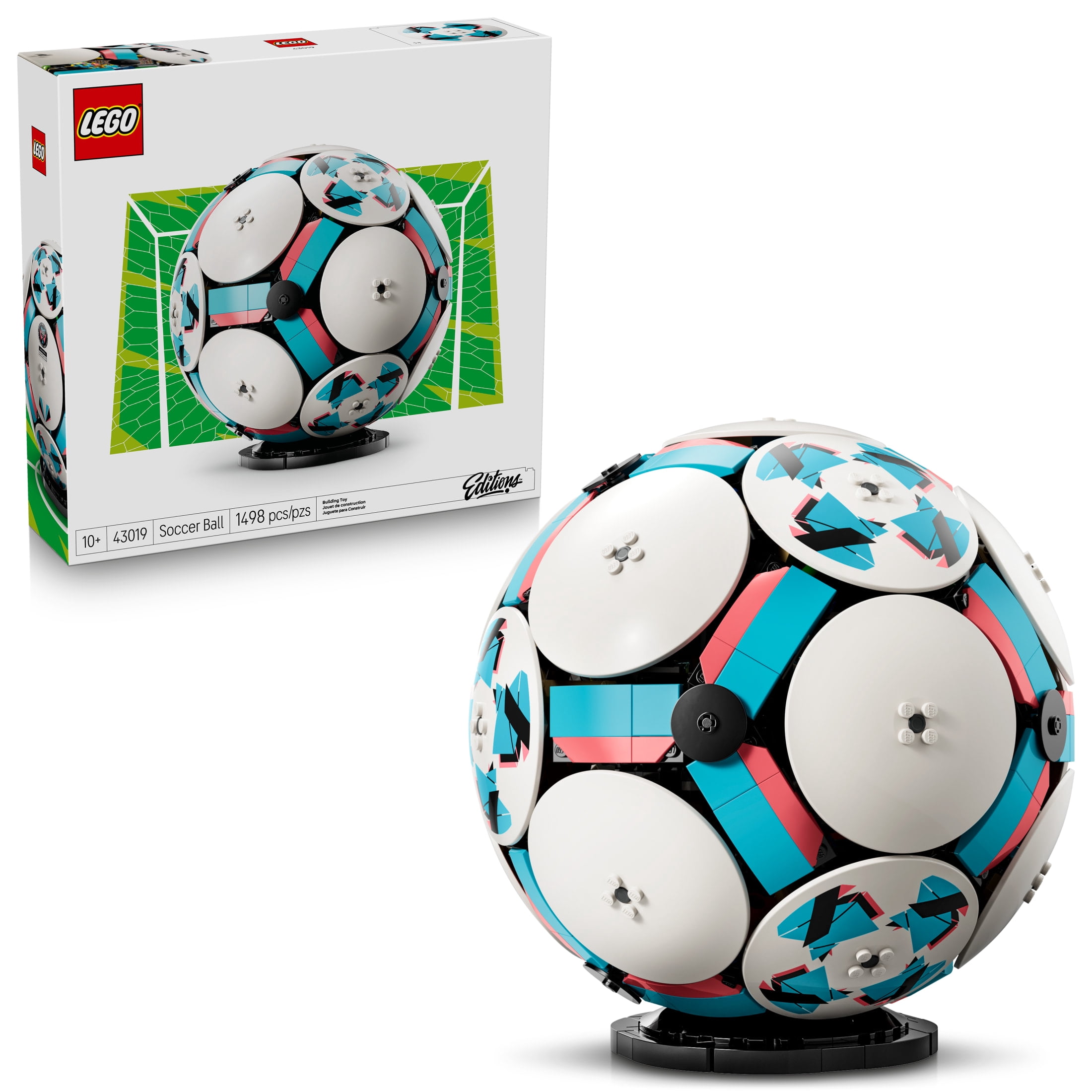 LEGO Soccer Ball Building Set, Collectible Sports Decor with Micro Stadium Display (8.5 in) rtqaz