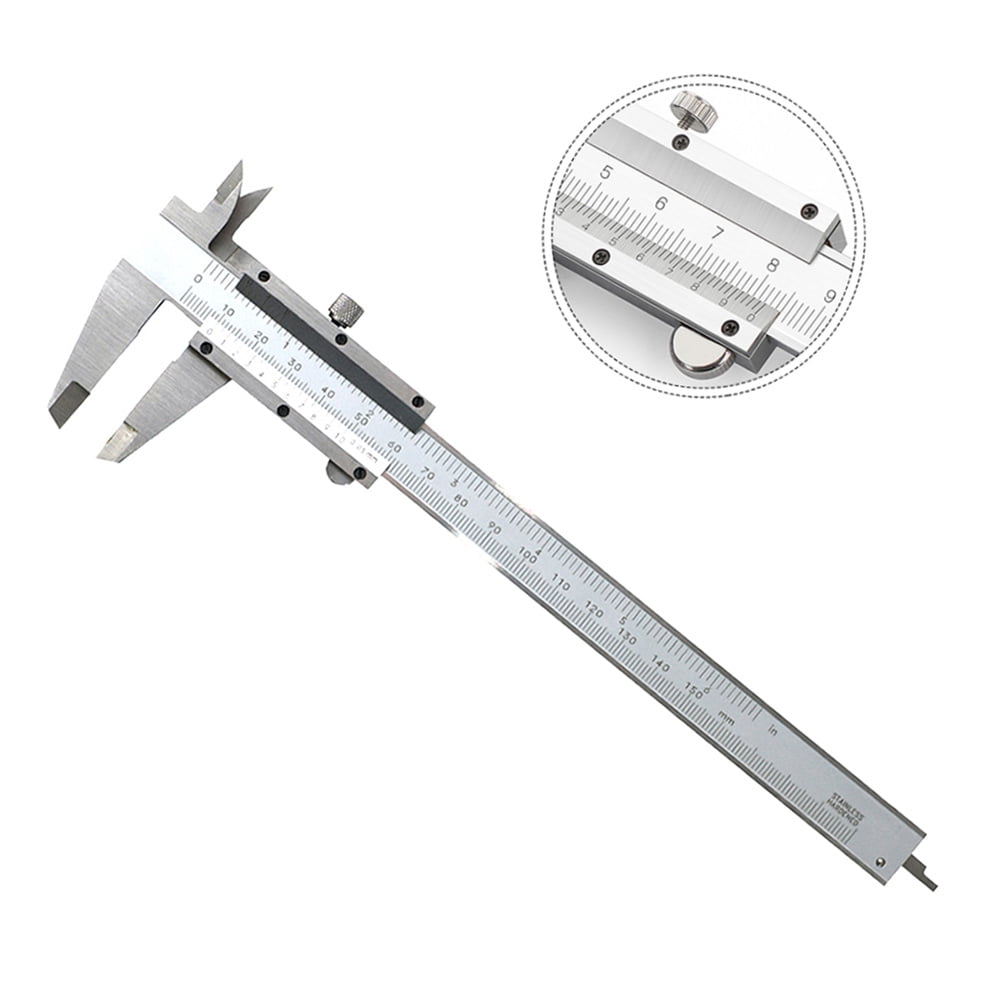 Threns Stainless Steel Vernier Caliper, Precision Measuring Tool for DIY and Jewelry Making (6 in) xf0qf