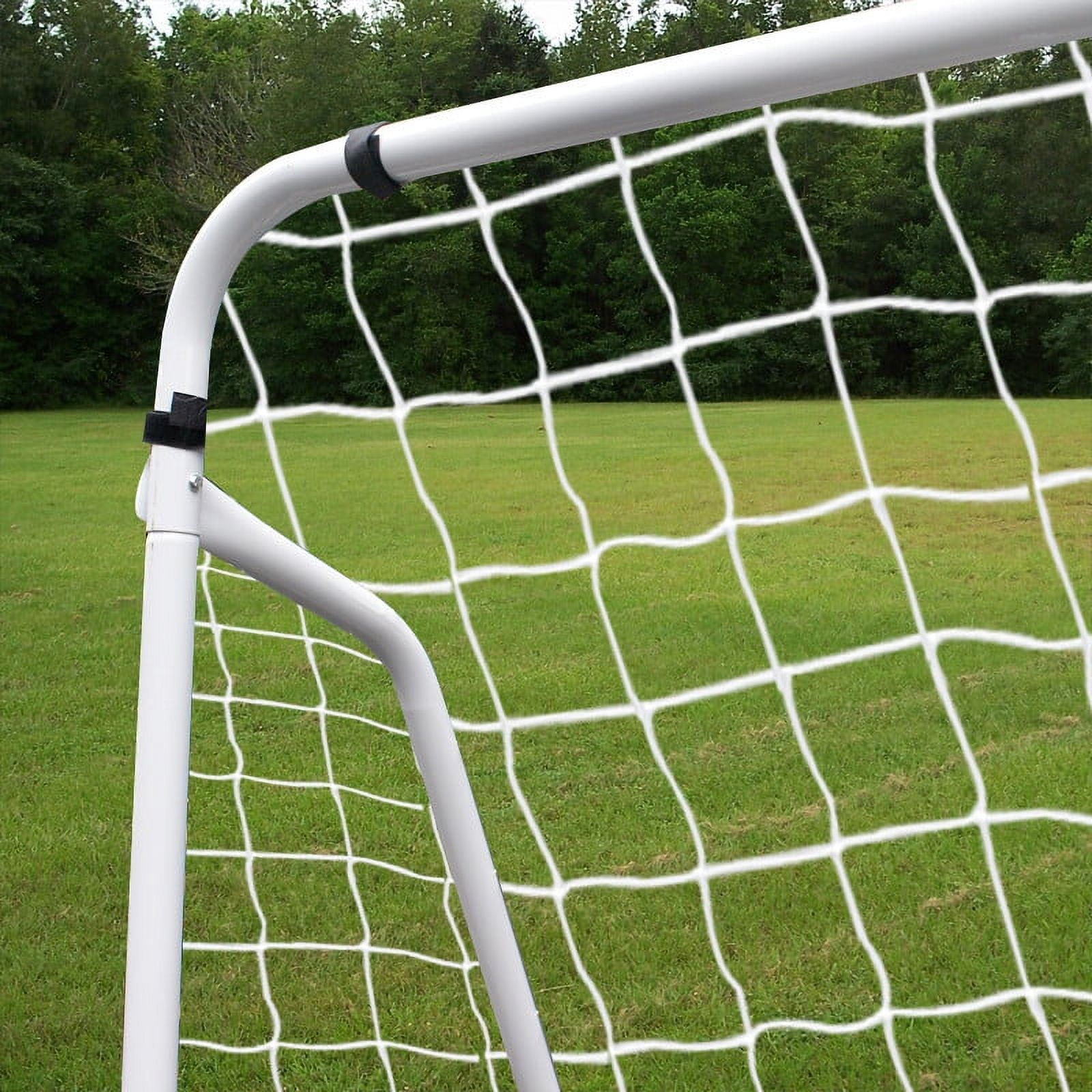 ZenStyle Soccer Goal Training Net with Steel Frame (White, 12 ft x 6 ft) 6sfzc
