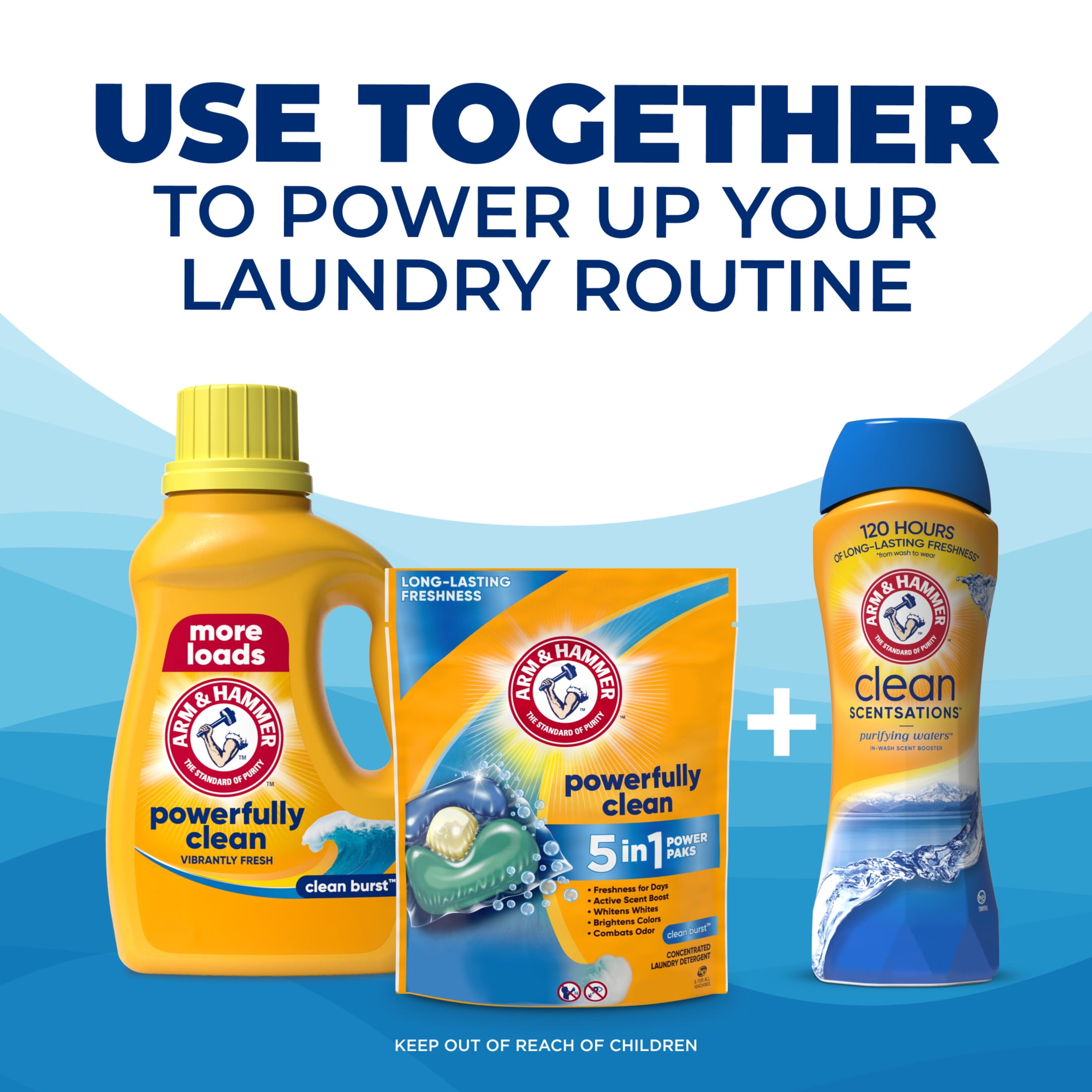 ARM & HAMMER Clean Burst Liquid Laundry Detergent (110 fl oz) t0s2q