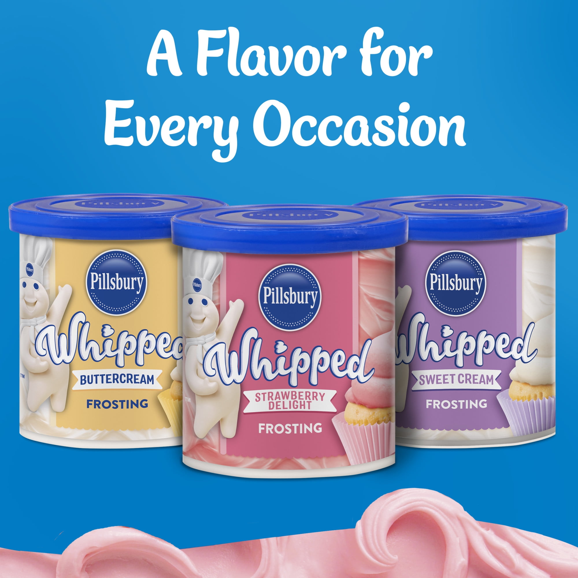 Pillsbury Whipped Strawberry Delight Frosting (Pink, 12 oz) 1g0xc