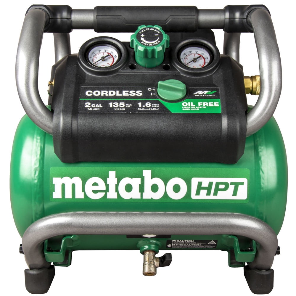 Metabo HPT MultiVolt 36V Cordless Air Compressor (2 Gallon, Green) x172v