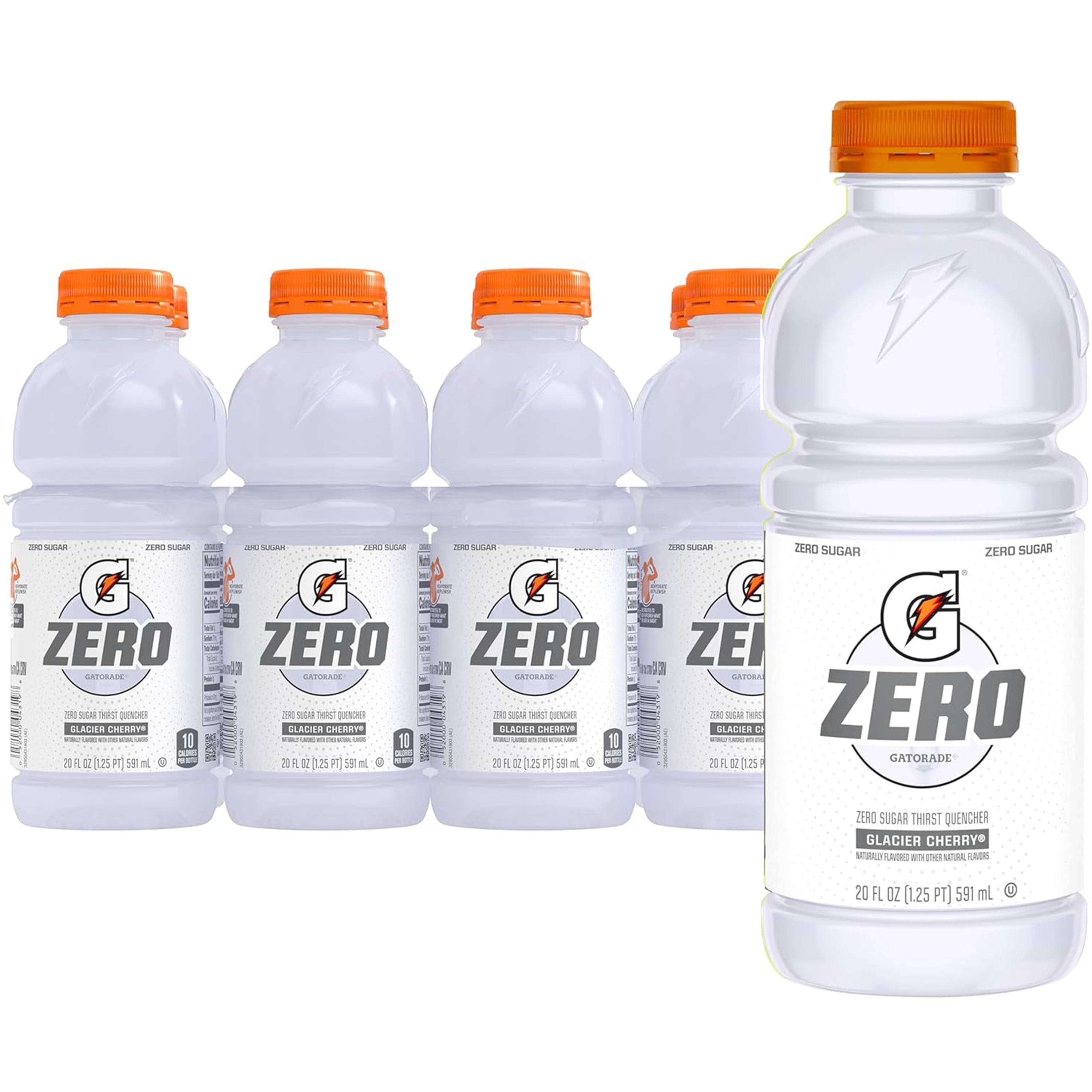 Gatorade Zero Sugar Thirst Quencher Sports Drink, Glacier Cherry (20 fl oz, 8 Pack) t0tev