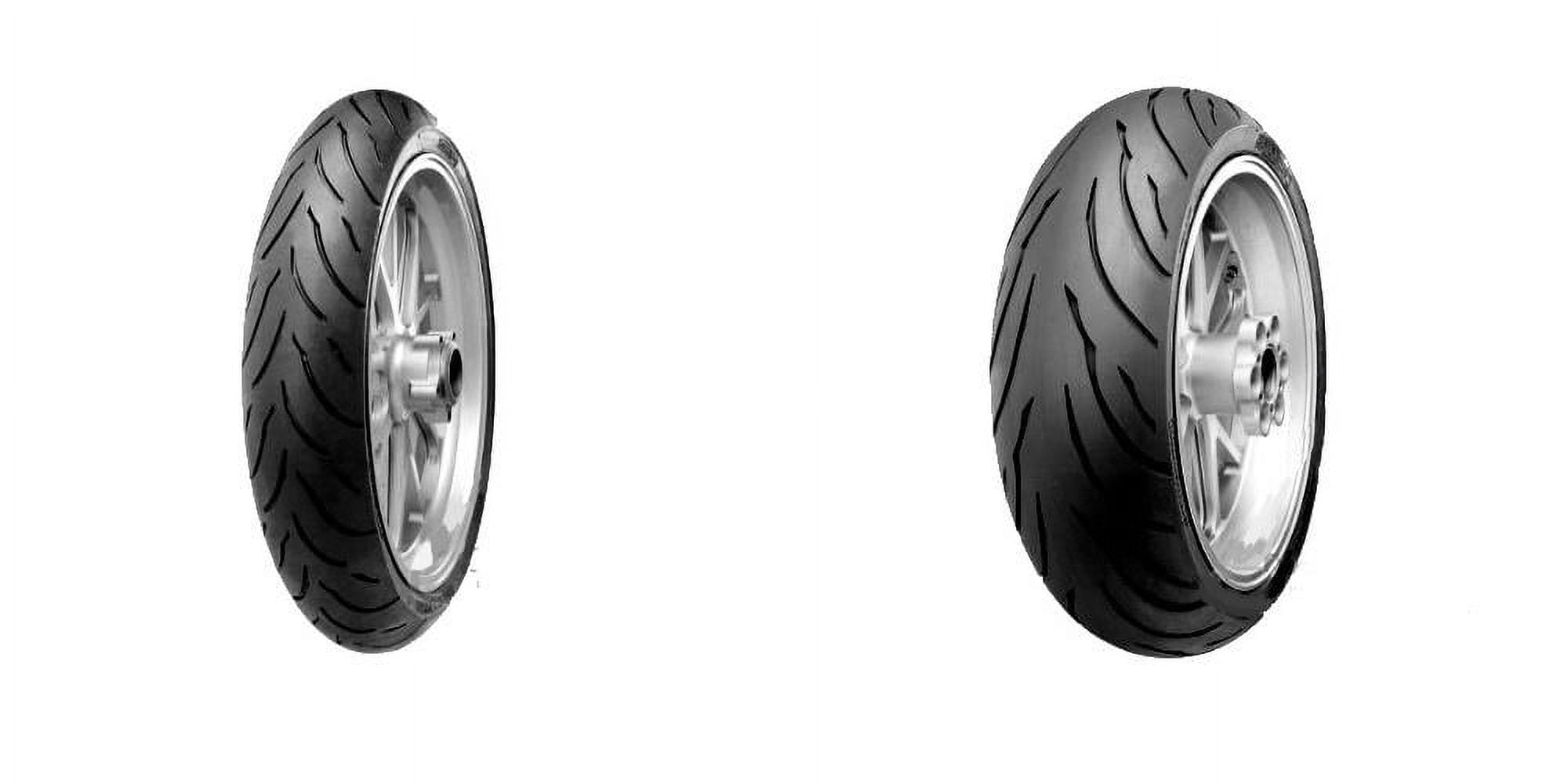 Continental Motion Sport Touring Radial Tire Set (Front 120/70ZR17, Rear 190/50ZR17) 9dau3