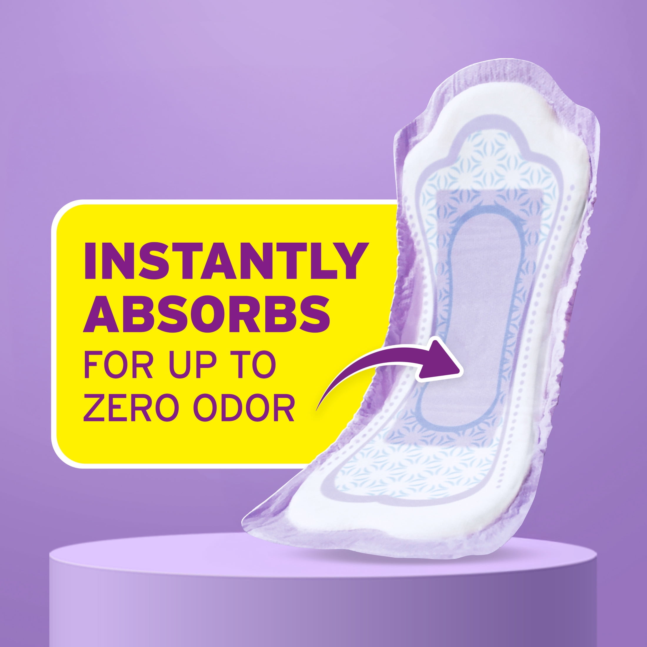 Poise Incontinence Pads for Women, Moderate Absorbency, Regular Length (66 Count) cwin9