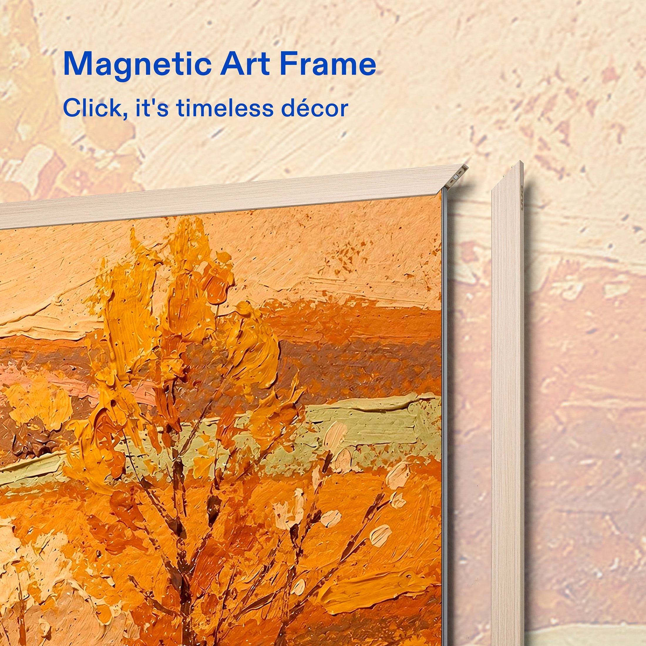 onn 65 in The Fresco Art Gallery 4K UHD Google TV with Gemini (Golden Brown, 65 in) oqgg7