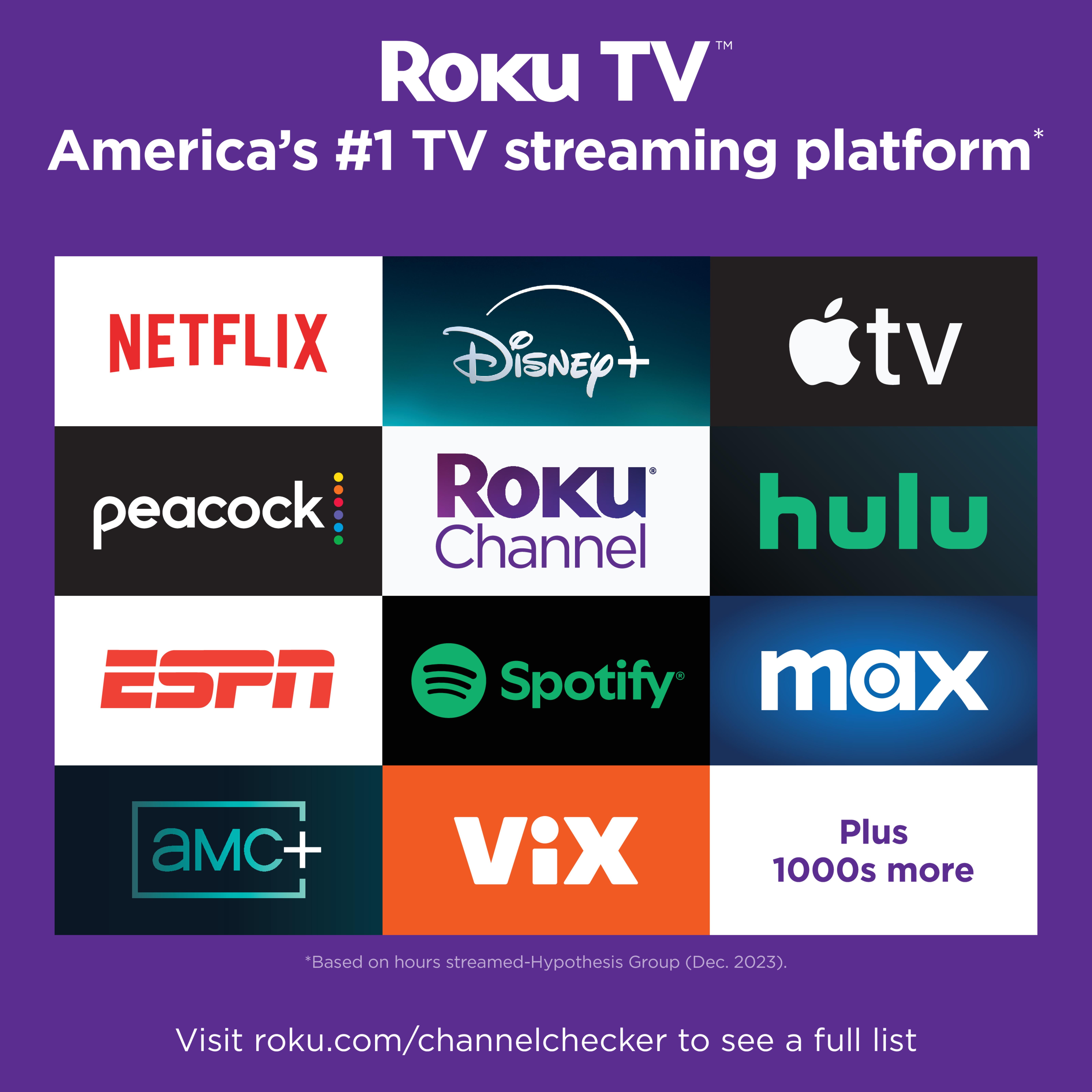 Hisense 40-Inch Class H4 Series FHD Roku Smart TV (1080P Full HD, LED Display, Motion Rate 120, Smart Streaming) vvayo