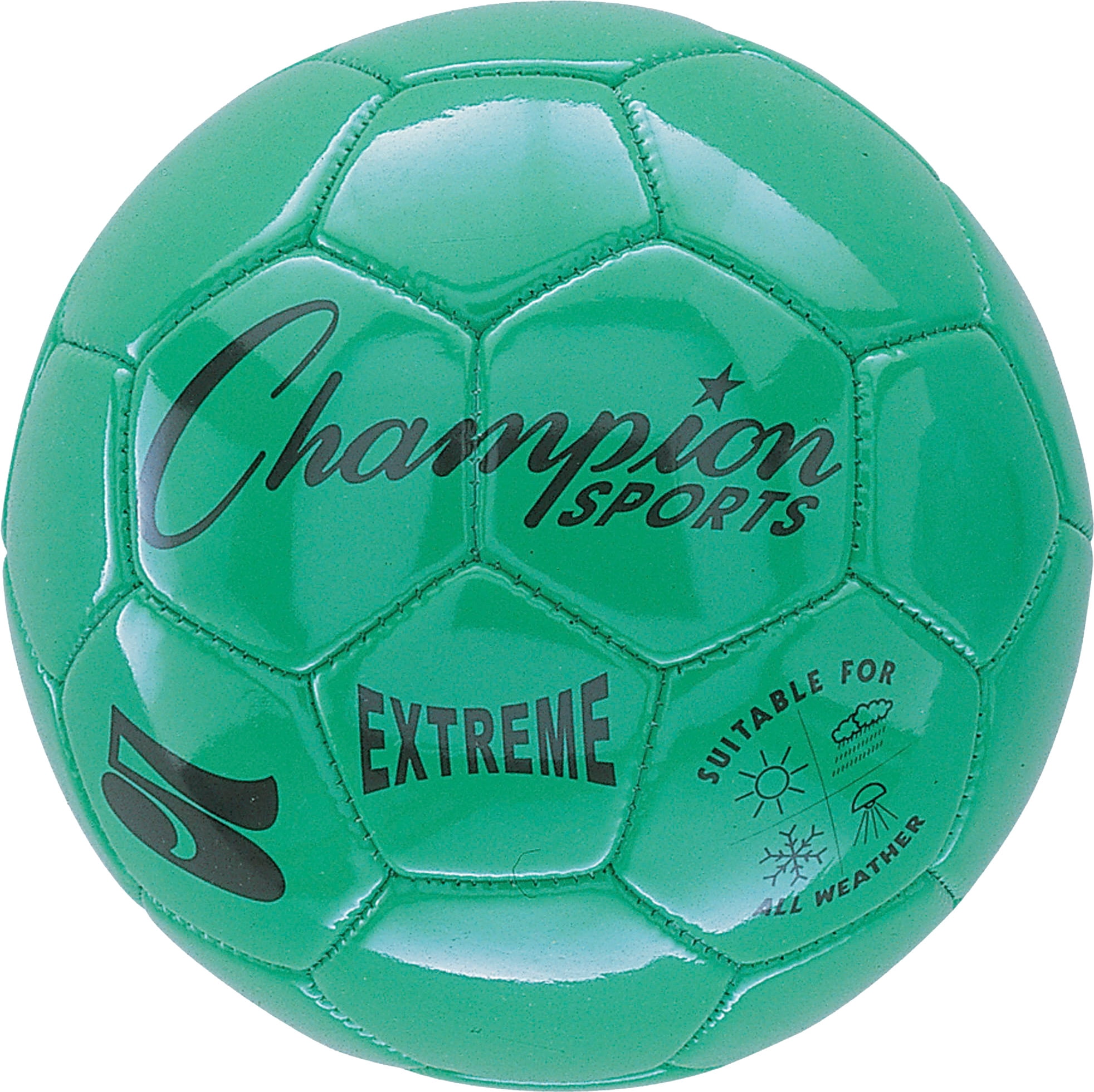 Champion Sports Extreme Series Soccer Ball, Professional Grade Match Ball for Training and League Play (Green, Size 5) ctjsx