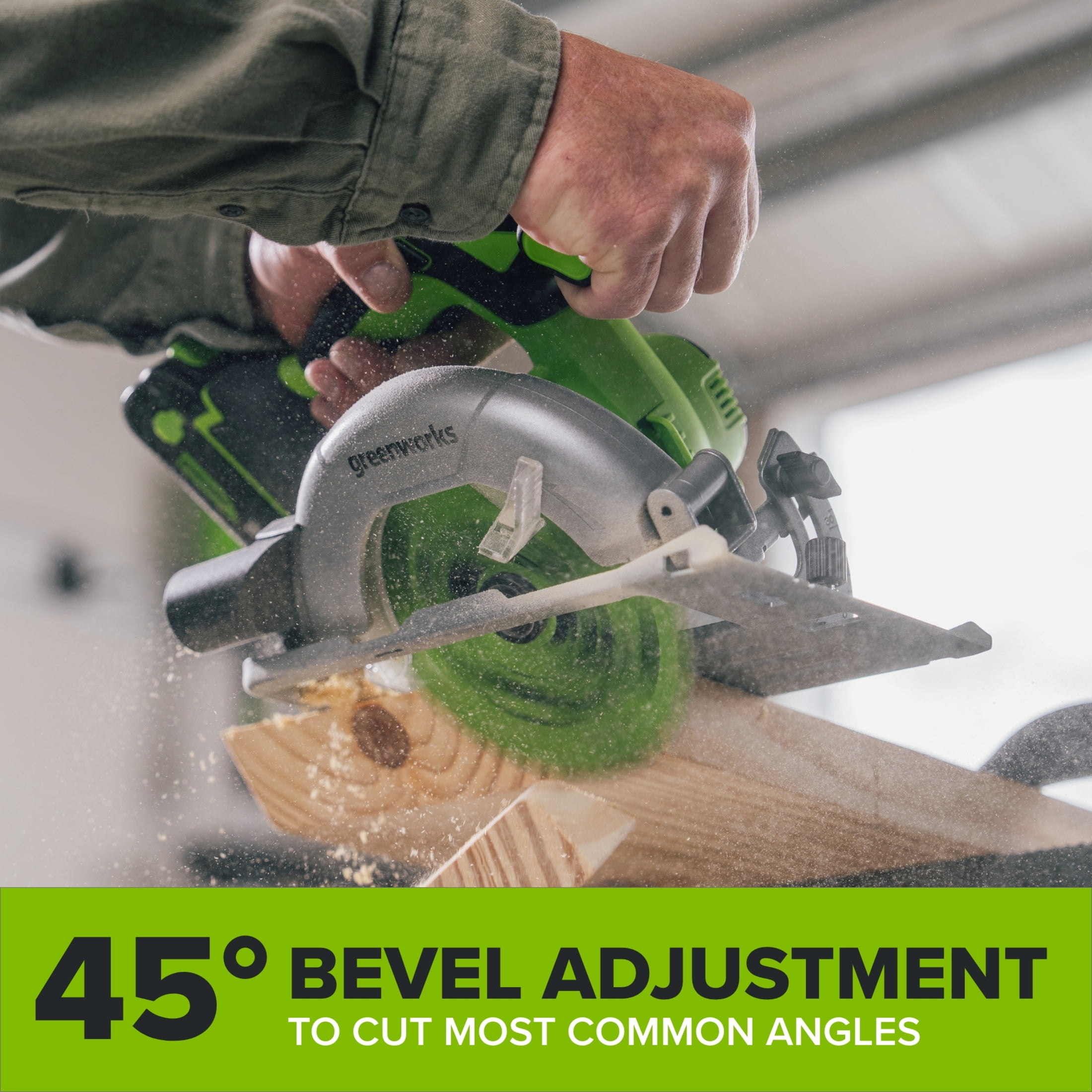 Greenworks PowerAll 24V Brushless 6-1/2 in Circular Saw (5000 RPM, Tool Only) dwp7v