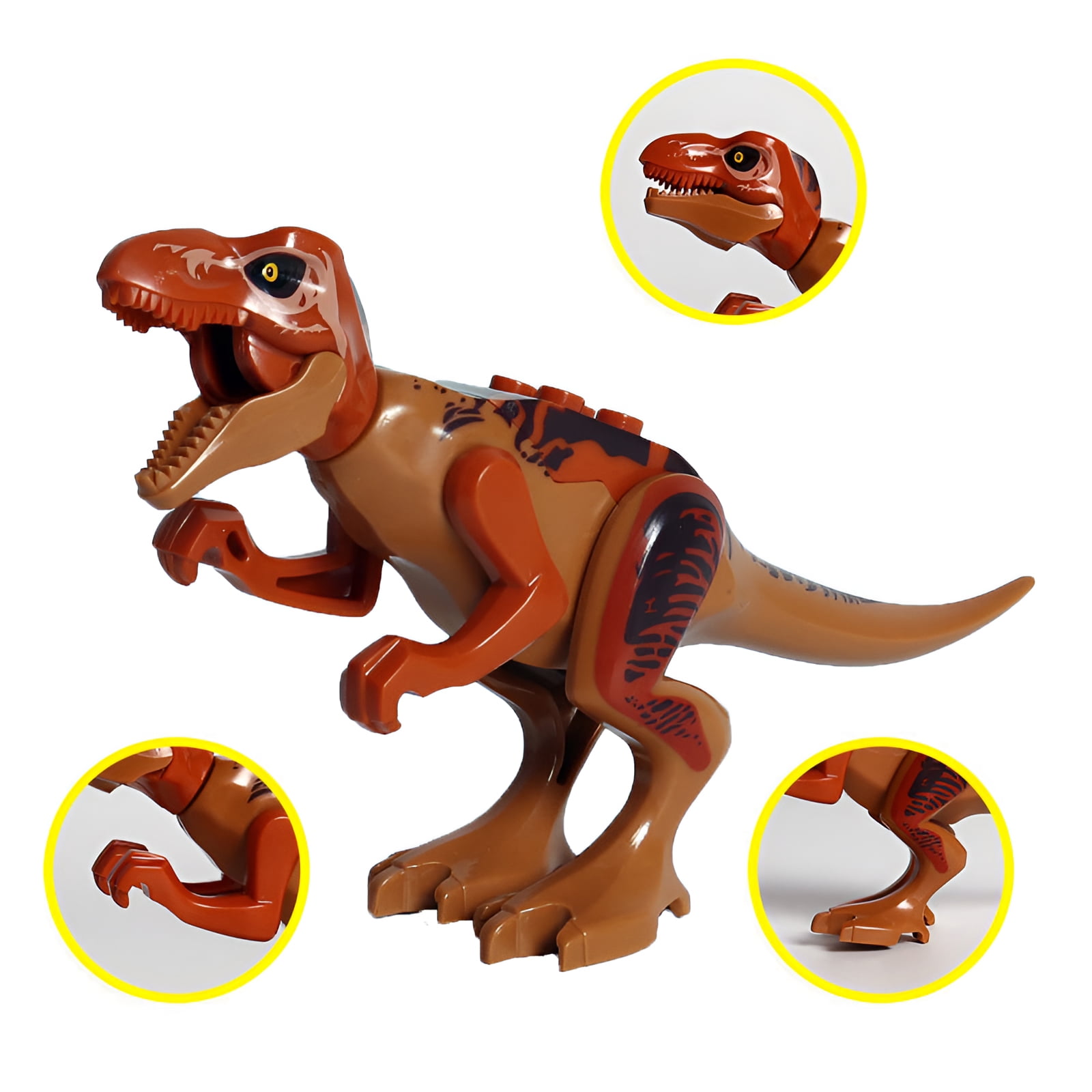 BESTSKY Dinosaur Building Blocks Set, Educational STEM Construction Toy for Toddlers (6 Pieces) c4ujd
