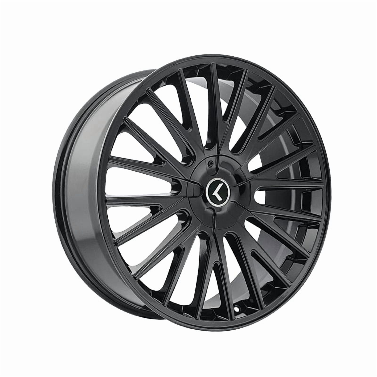 Kraze Double Down Wheel 20x8.5 in Gloss Black (5-115/5-120 Bolt Pattern, 38mm Offset) jy6v0