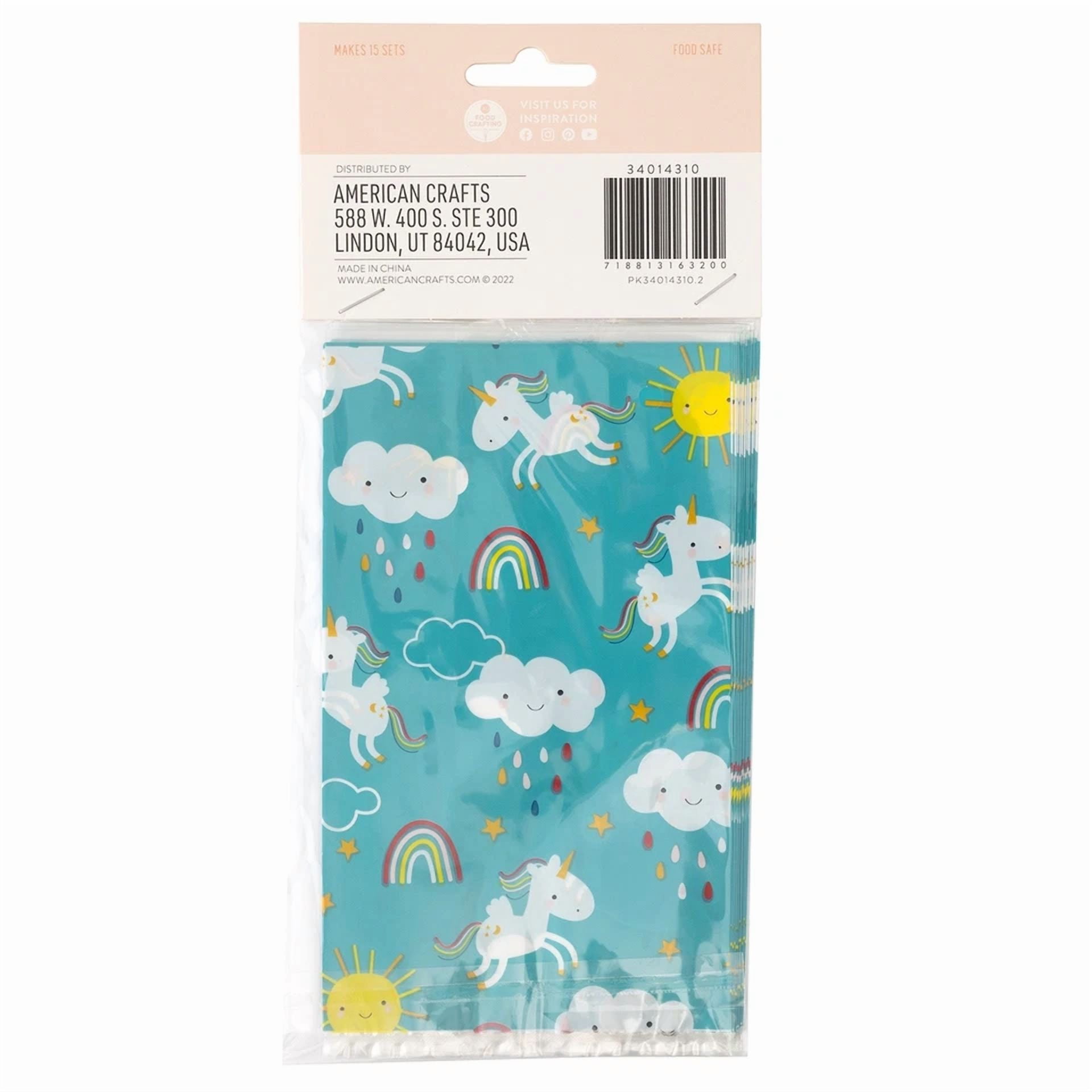 VAULT Unicorn Sweetshop Treat Bags for Party Favors (10 Pack) fxrch