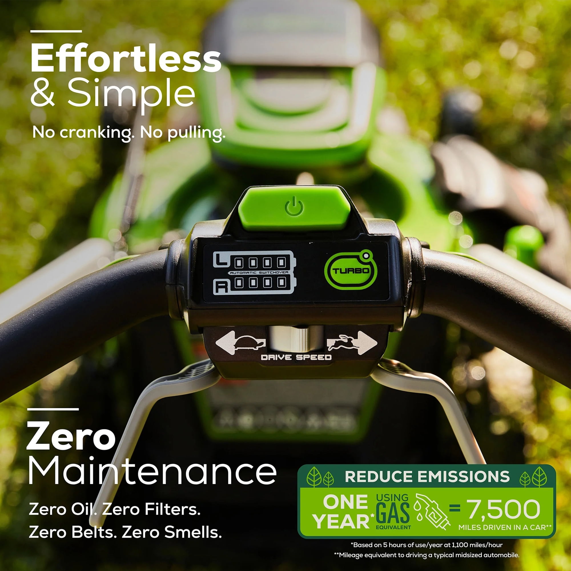 Greenworks 60V 21 in. Brushless Self-Propelled Cordless Lawn Mower (Green, 21 in. Deck) 50h1r