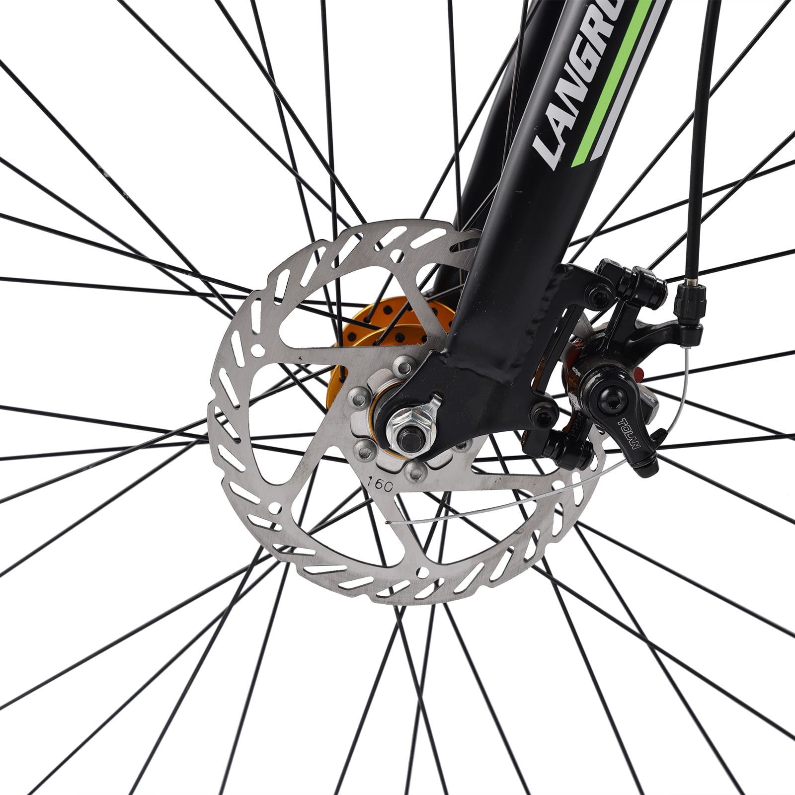 Mad Hornets 27-Speed Road Racing Bicycle, Lightweight Performance Bike (Black and Green, 26 in) h1aoh