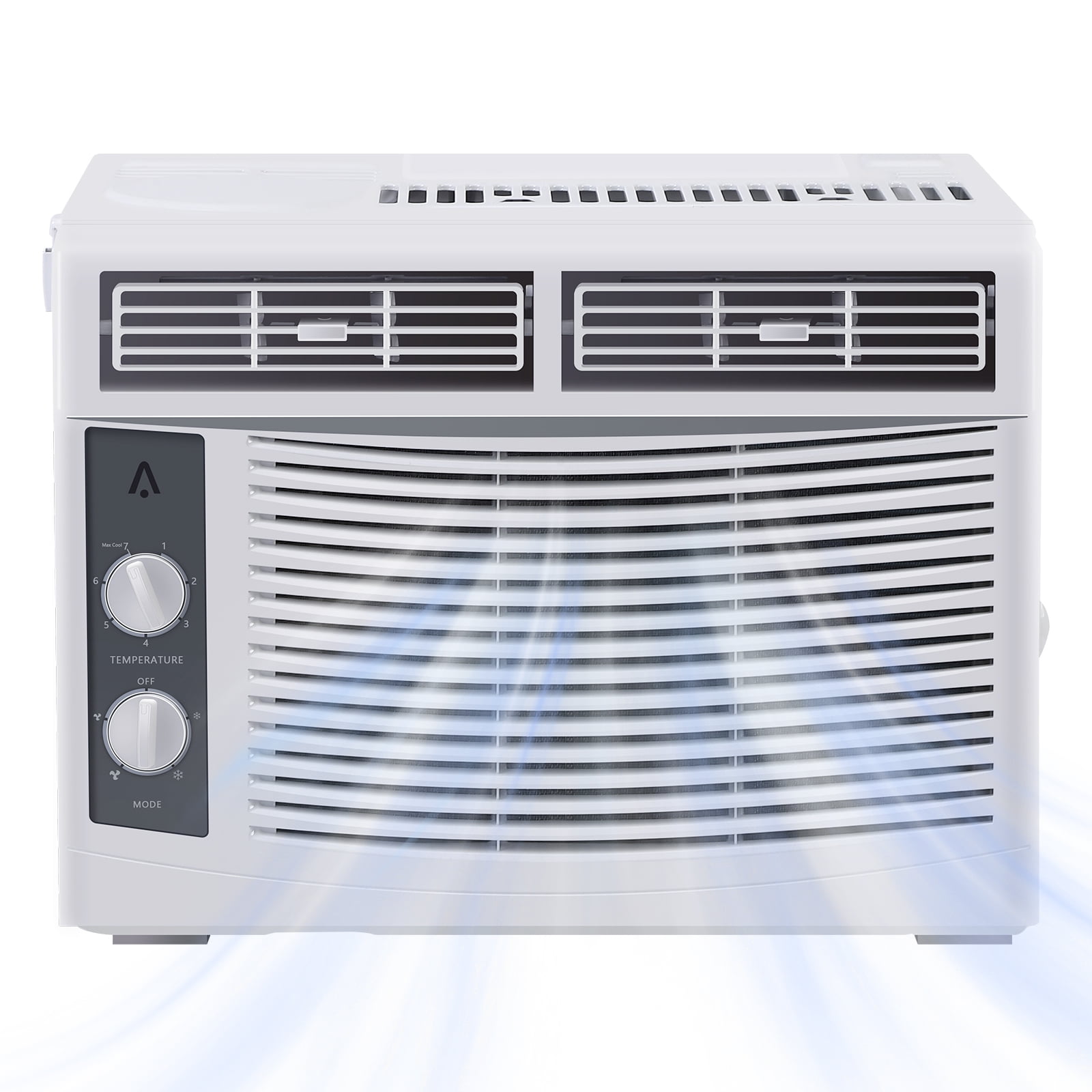 Missky 5000 BTU Window Air Conditioner, Compact Cooling Unit for Rooms up to 150 Sq.ft (White, 5000 BTU) a57w5