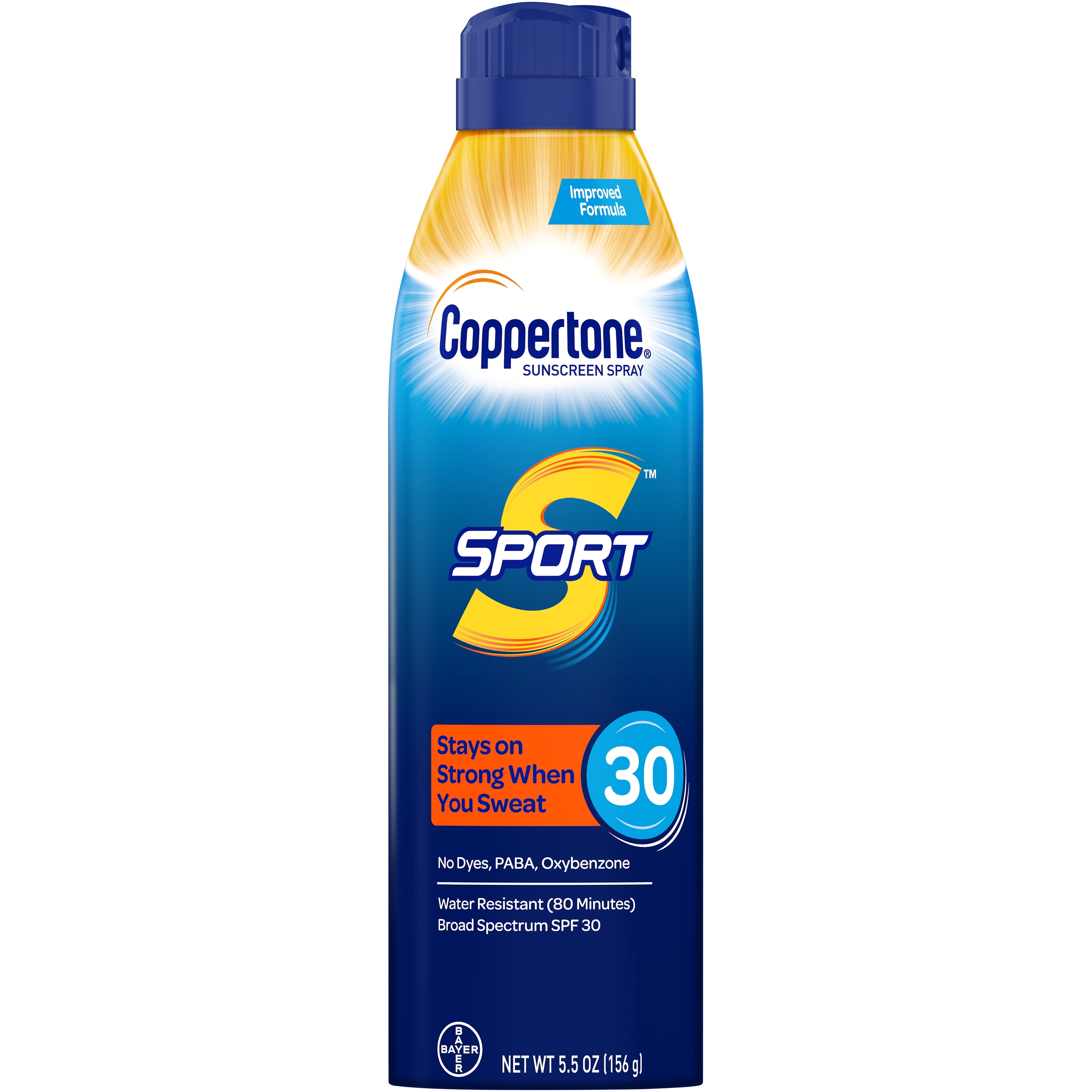 Coppertone Sport Sunscreen Spray SPF 30 (Clear, 5.5 oz) el21c