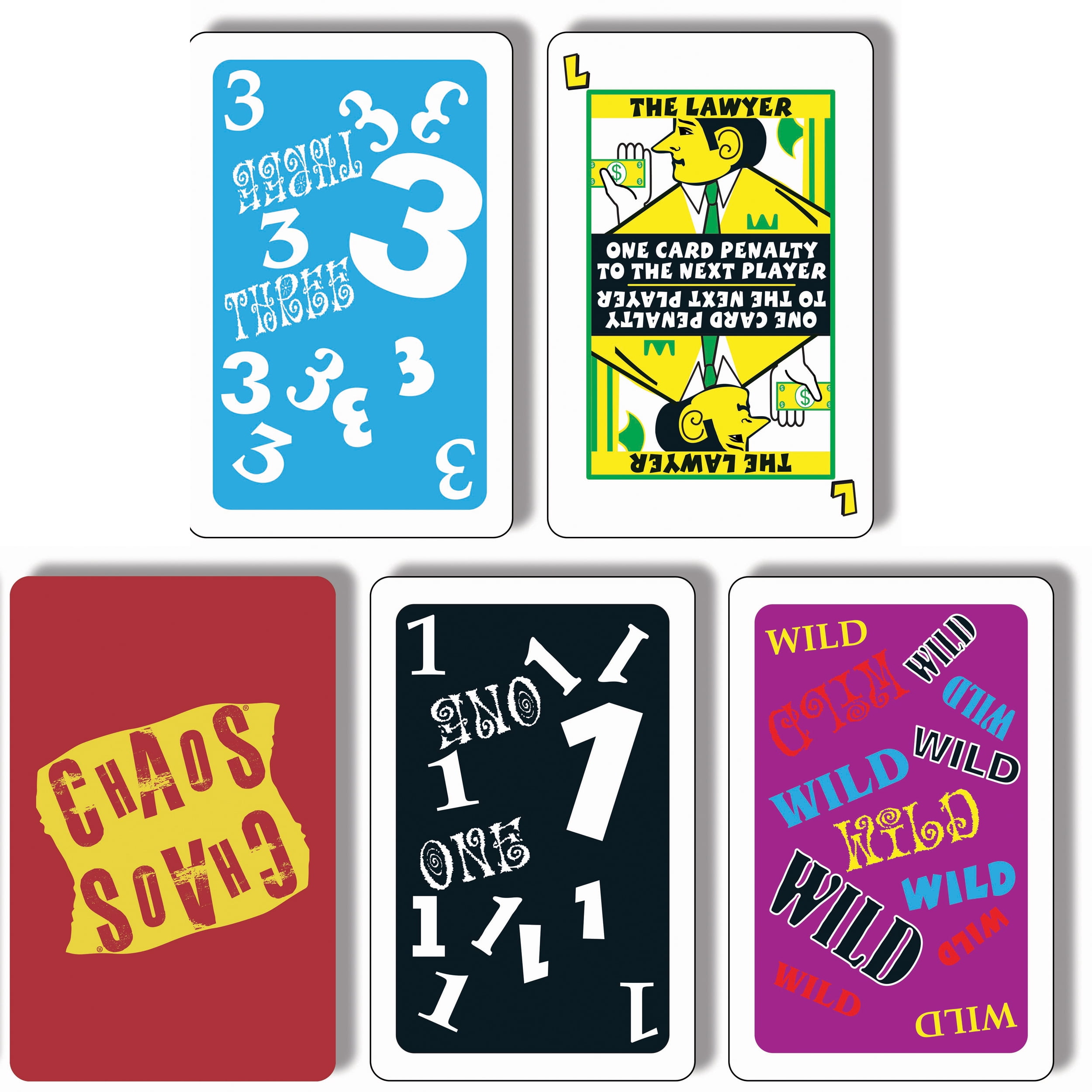 TDC Games Chaos Card Game Strategy Party Game (2-6 Players, 5.5 x 3.5 x 1 in) s2hcb