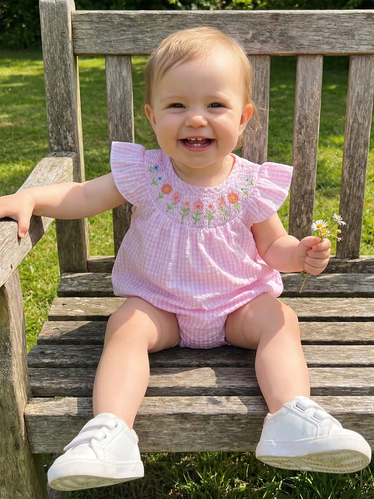 BemeyourBBs Newborn Baby Girls Summer Bubble Romper (Pink, 0-3 Months) 4zaet