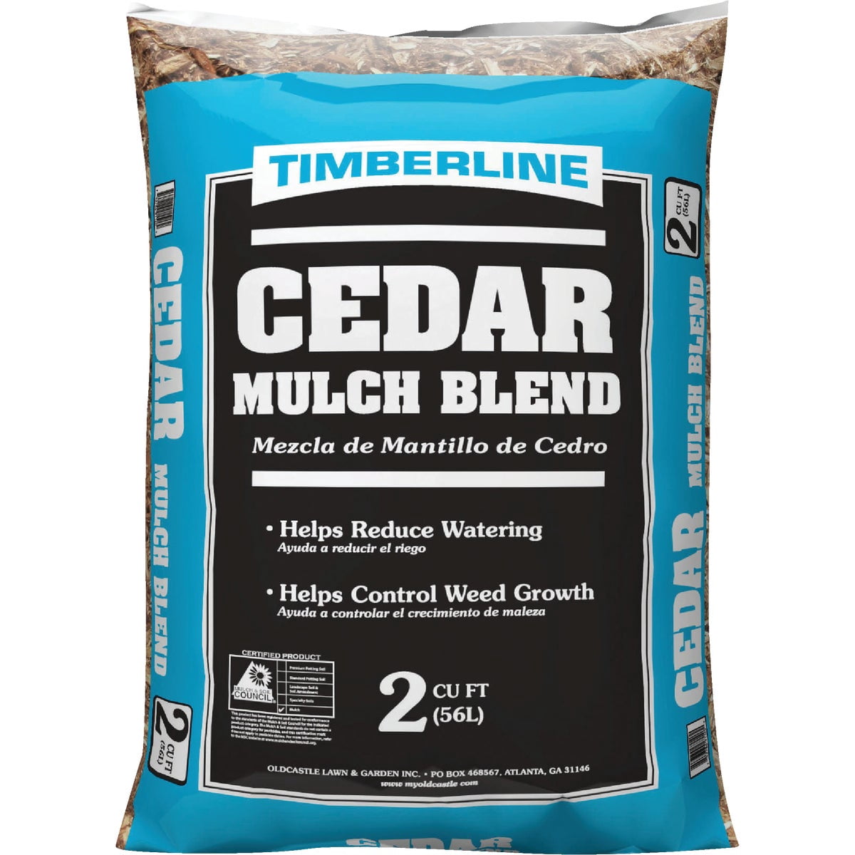 Oldcastle APG Timberline Cedar Mulch for Landscaping and Gardening (Natural Brown, 4-Pack) hd468