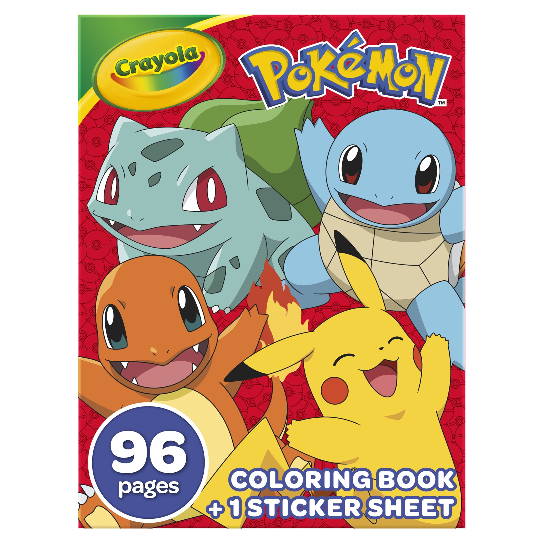 Crayola Pokemon Coloring Book with Stickers (96 Pages) l1pp0