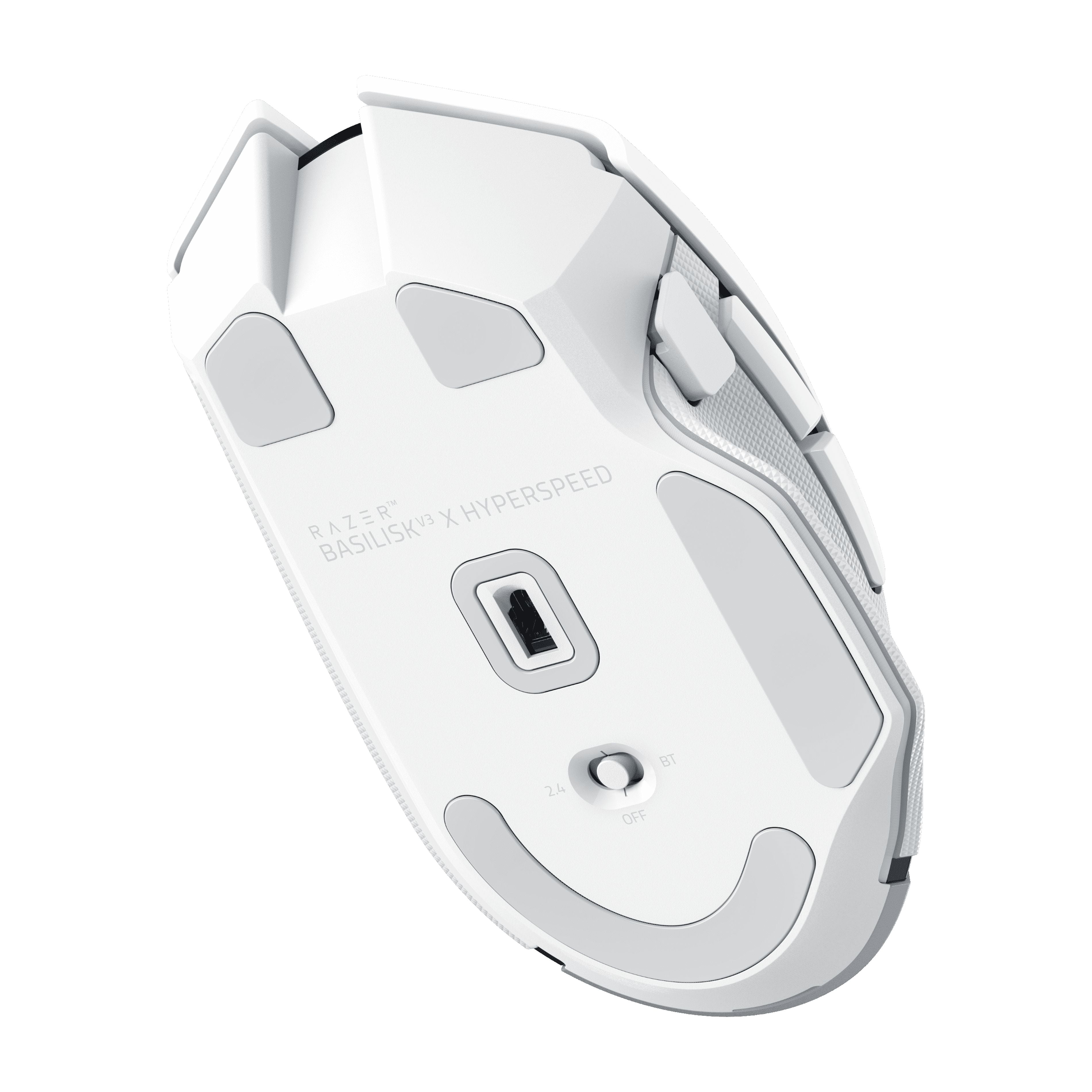 Razer Basilisk V3 X HyperSpeed Wireless Gaming Mouse, Ergonomic PC Gaming Mouse with Chroma RGB (White) bozym