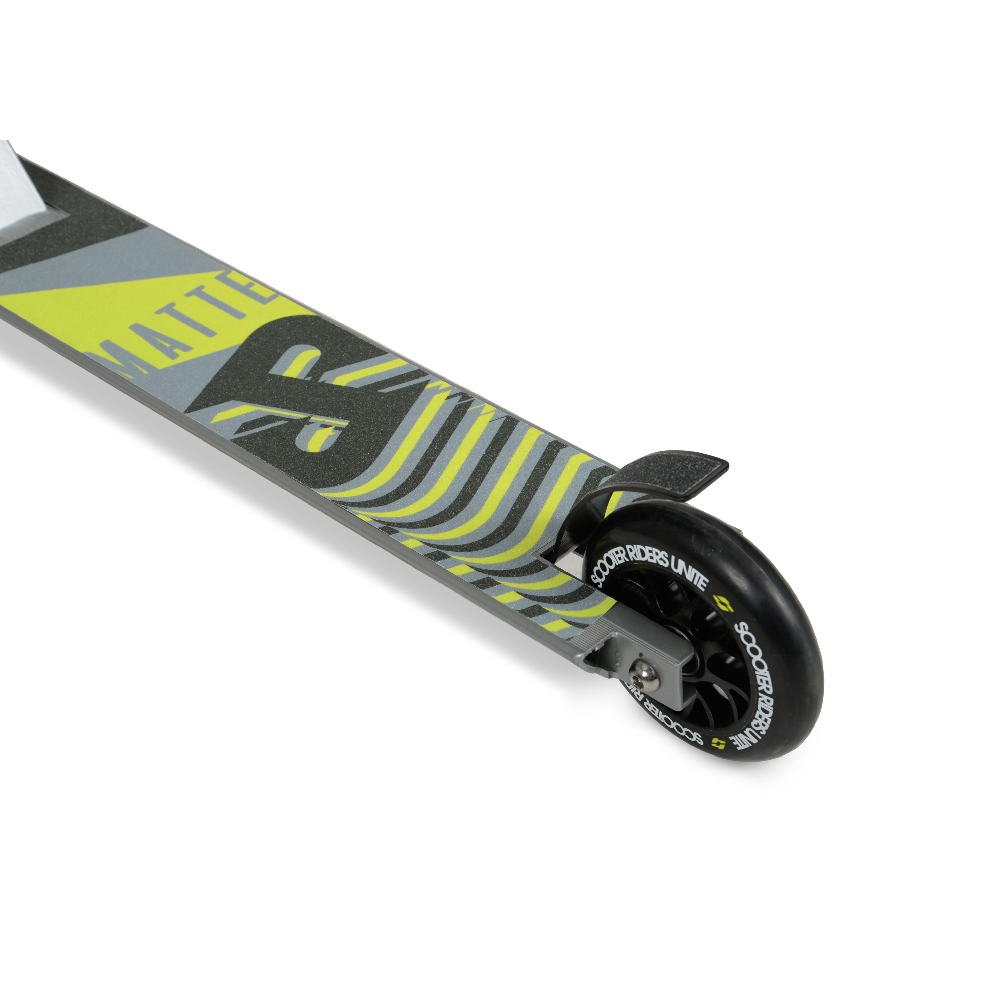 RipRail Matte Stunt Scooter with Alloy Deck and ABEC-9 Bearings (Ghost Silver, 18.9 in x 3.8 in) n41ml