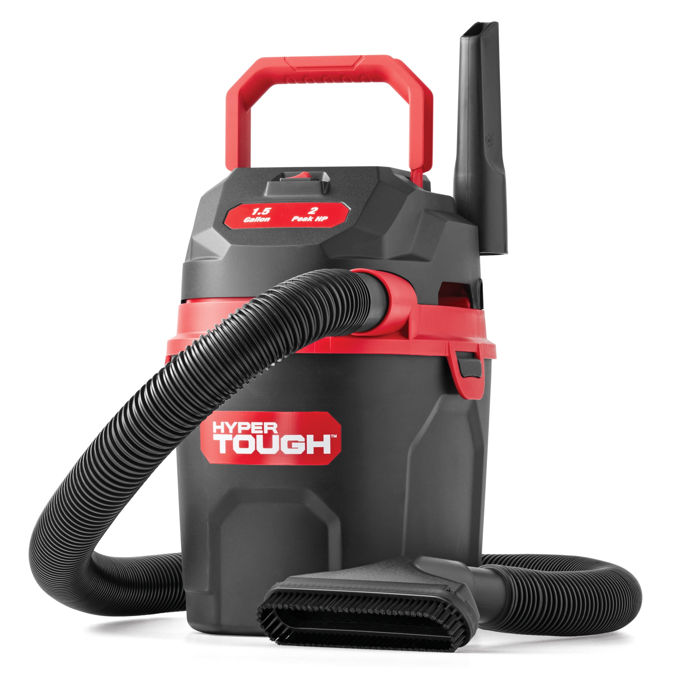 Hyper Tough Wet/Dry Vacuum Cleaner, Portable Handheld Shop Vac for Home and Garage (Black, 1.5 gal) hyadm