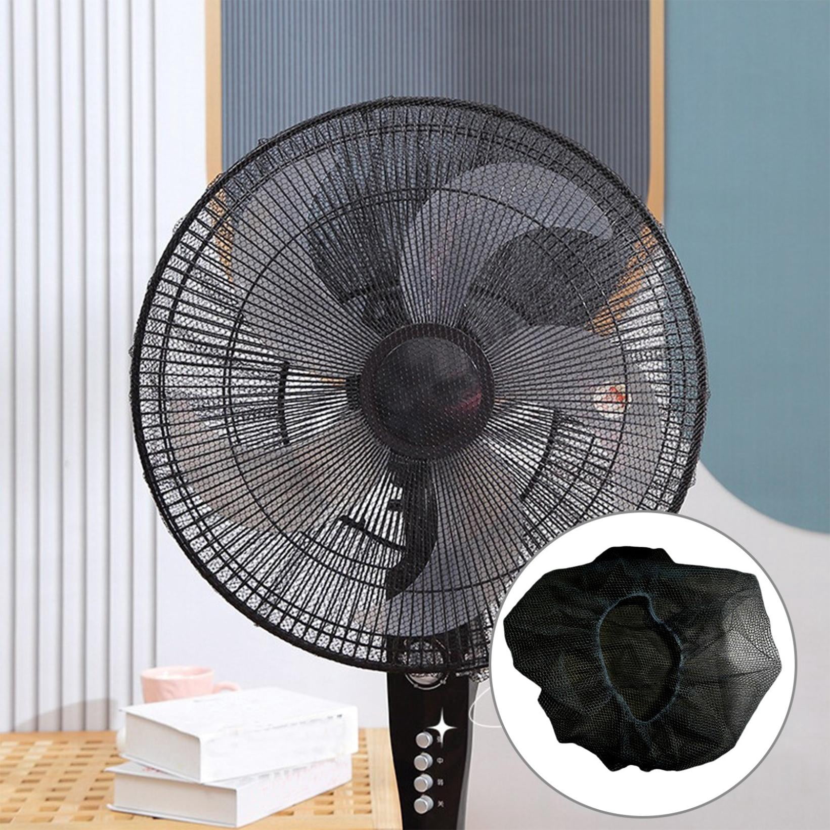 Toycle Electric Fan Safety Mesh Cover, Child Finger Protector Guard, Dust-Proof Protective Net for Pedestal and Floor Fans (Black, 18 in) 70s8m