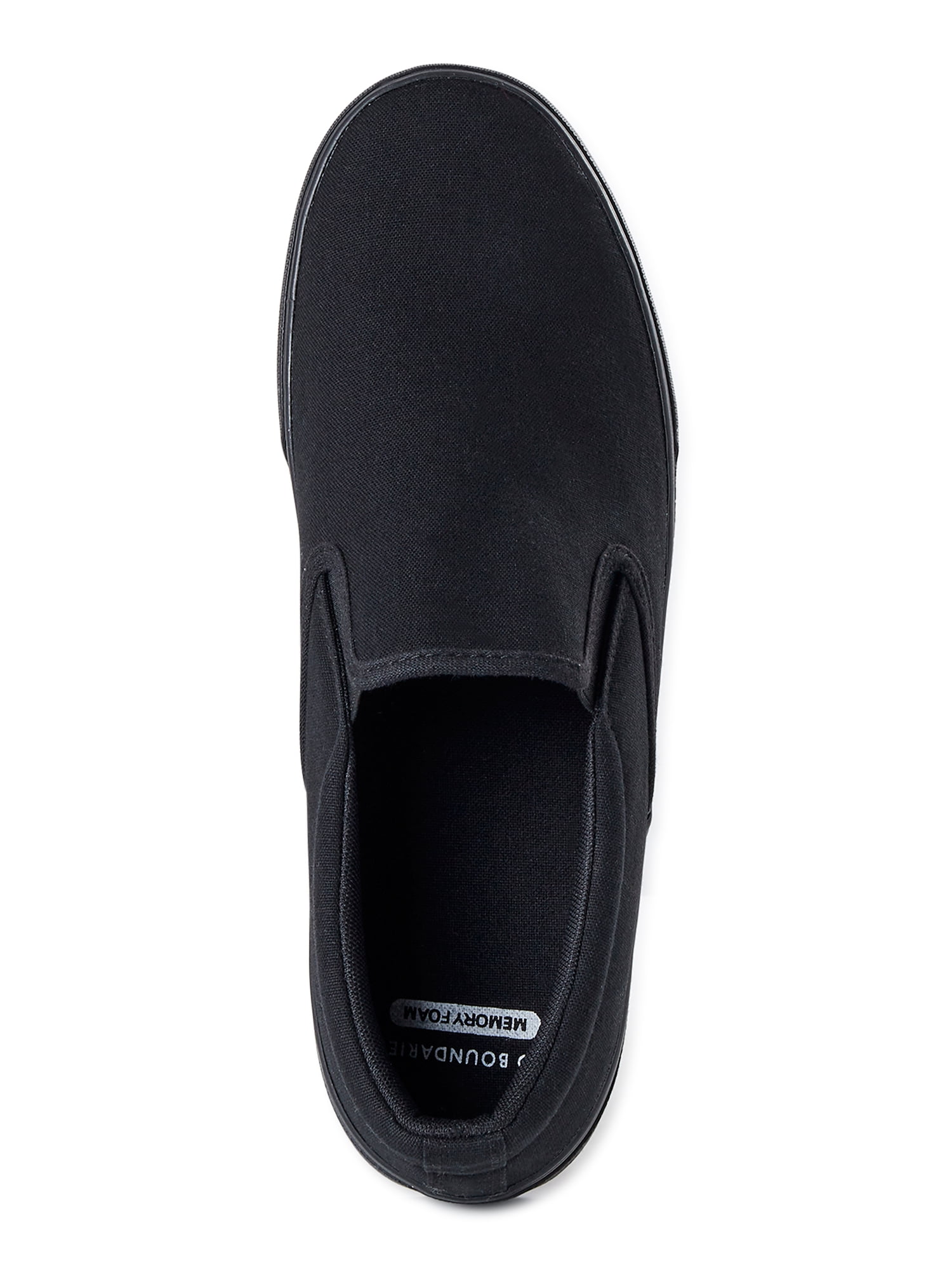 No Boundaries Men's Clinton Slip On Casual Sneakers (Black, 10 US) iv2d3
