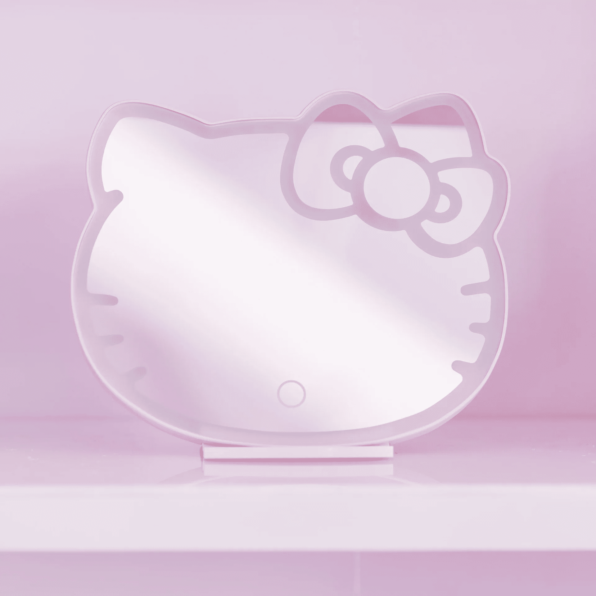 Impressions Vanity Hello Kitty LED Makeup Mirror with Touch Sensor and Dimmable Lighting (Pink, 12 in) uqhzb