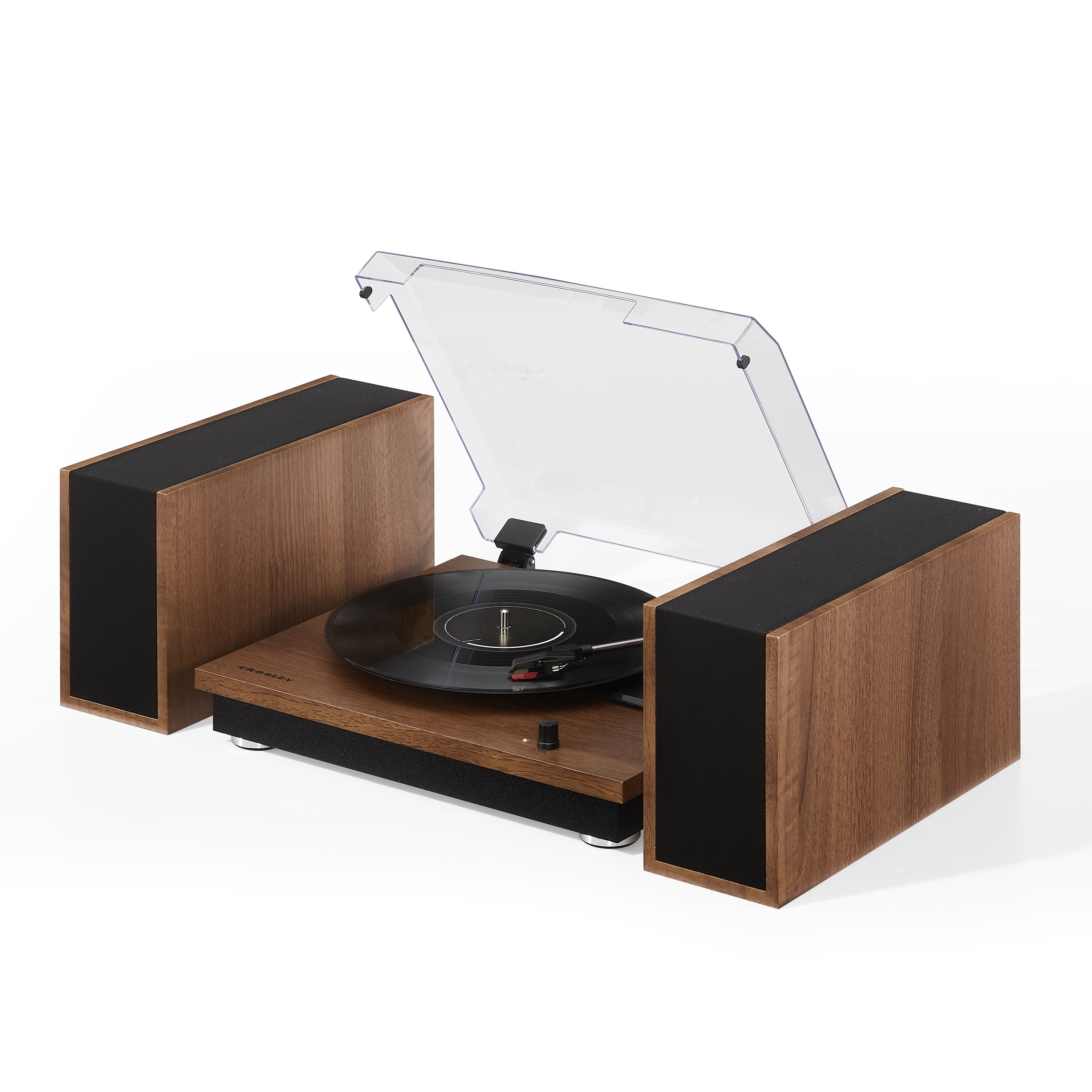 Crosley Riff Bluetooth Vinyl Record Player with Speakers (3-Speed Turntable, 6 Modular Layouts) x6qj5