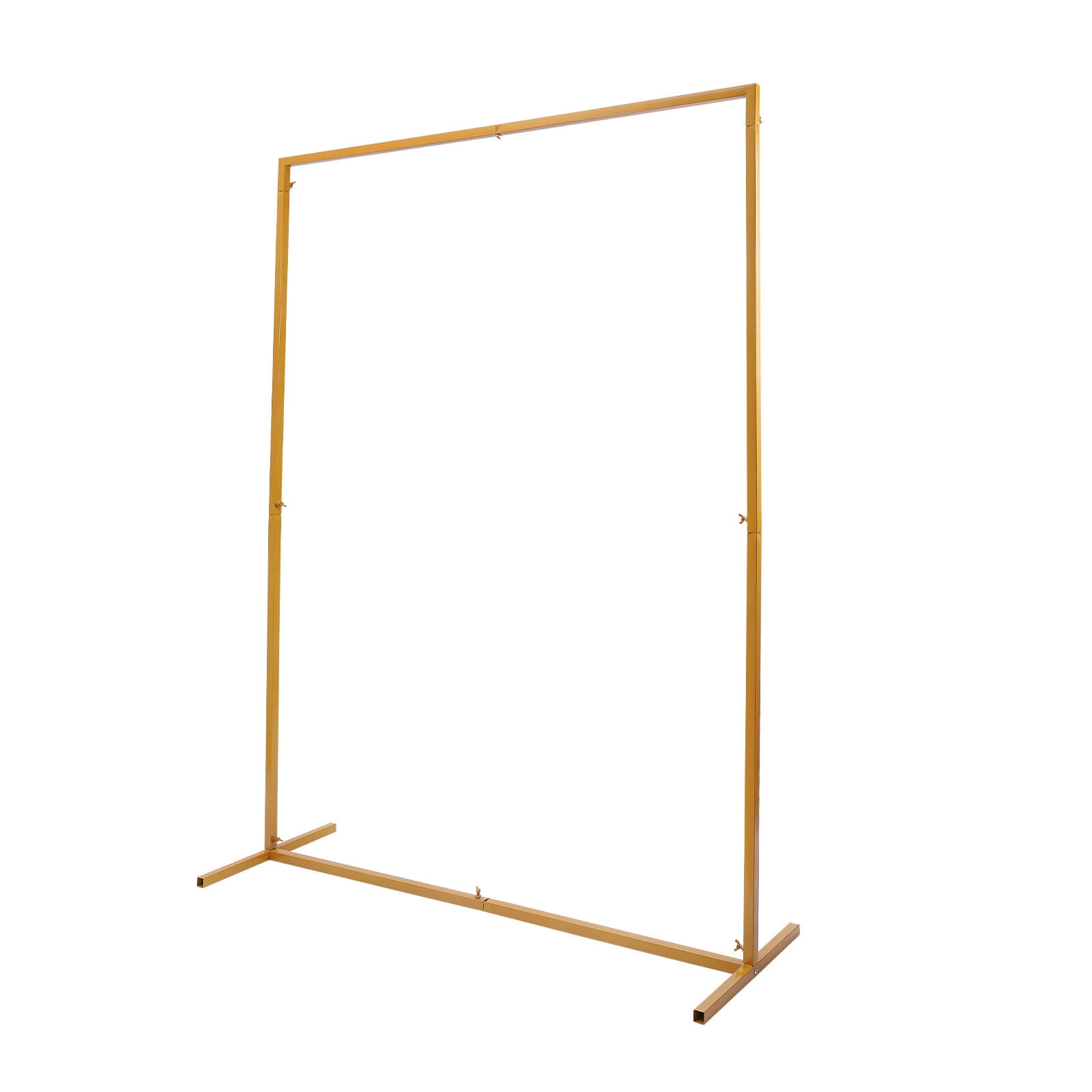 Fetcoi Wedding Arch Backdrop Stand, Heavy-duty Metal Frame for Flowers and Balloons (Gold, 6.6 ft x 4.9 ft) 9ylsw