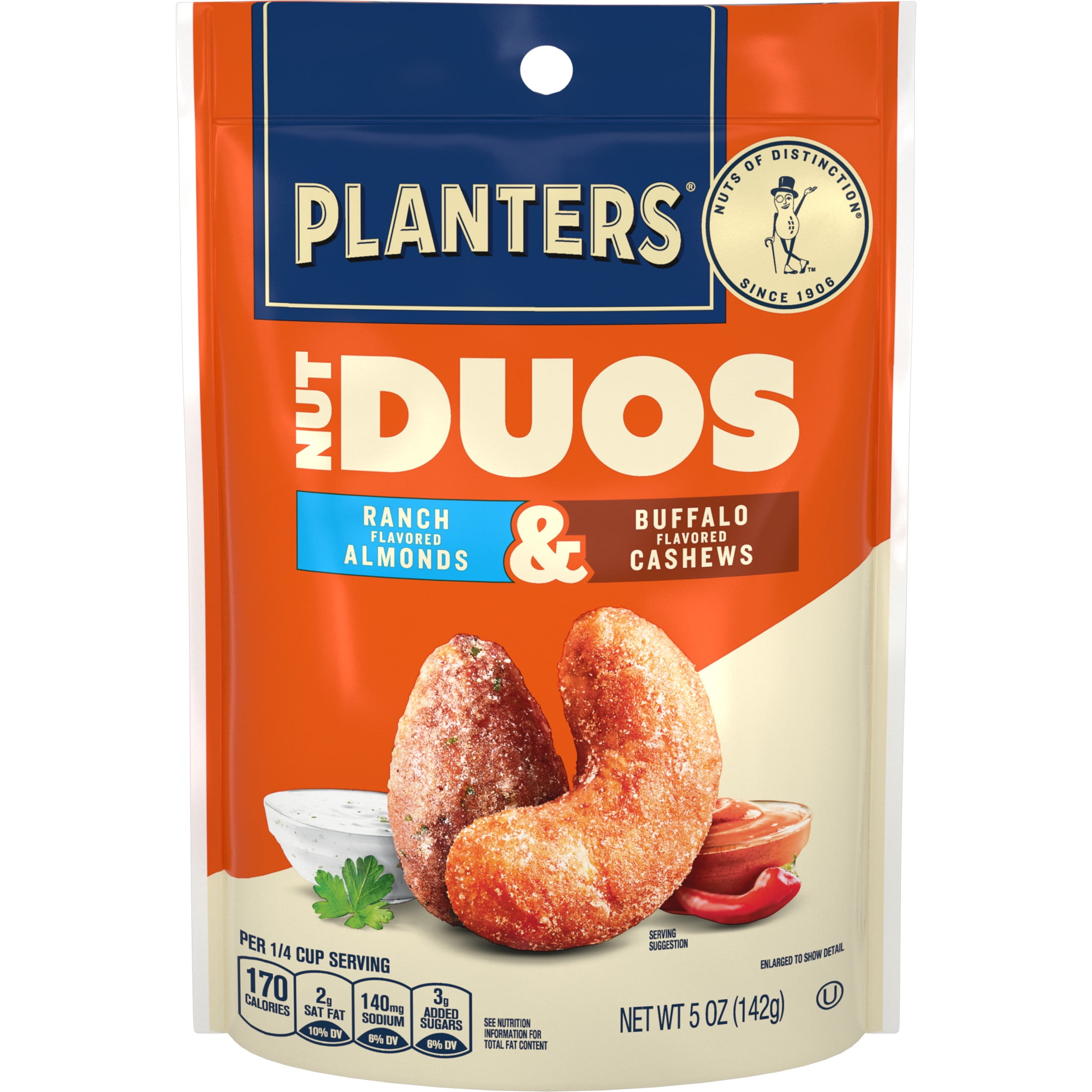 PLANTERS Nut Duos Buffalo Cashew and Ranch Almond Snack Mix (5 oz) c0xet