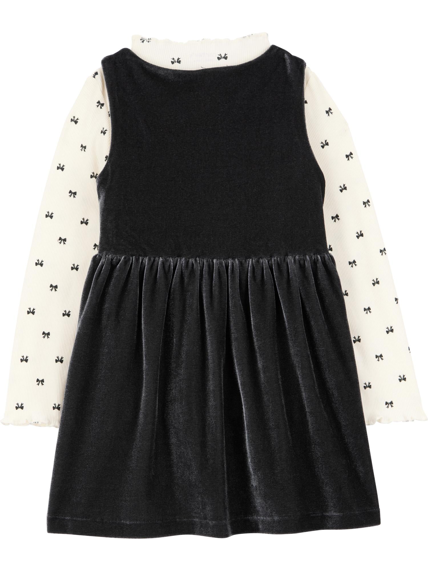 Carter's Child of Mine Toddler Girl 3-Piece Dress Set (Black, 12M-5T) jvn5l