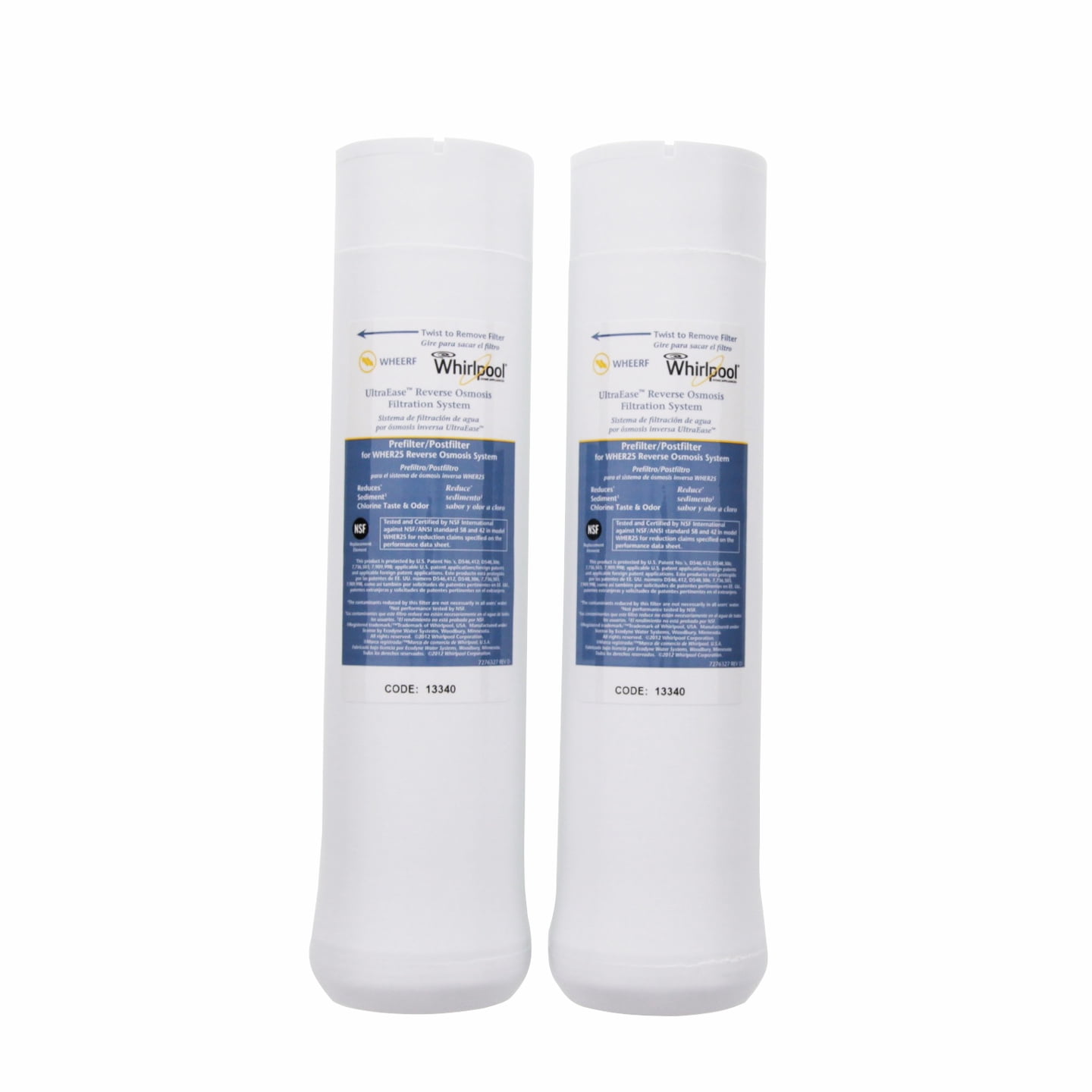 Whirlpool Reverse Osmosis Replacement Water Filters (2-Pack) bqh4t