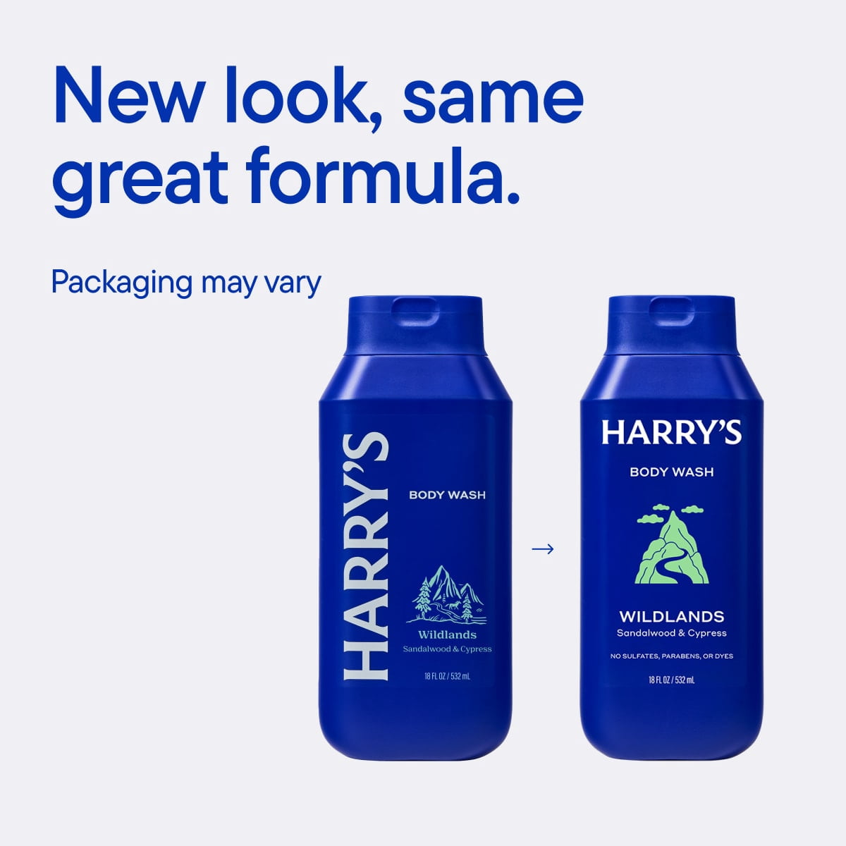 Harry's Men's Cleansing Body Wash, Wildlands Scent, Moisturizing Formula (18 fl oz) srnbi