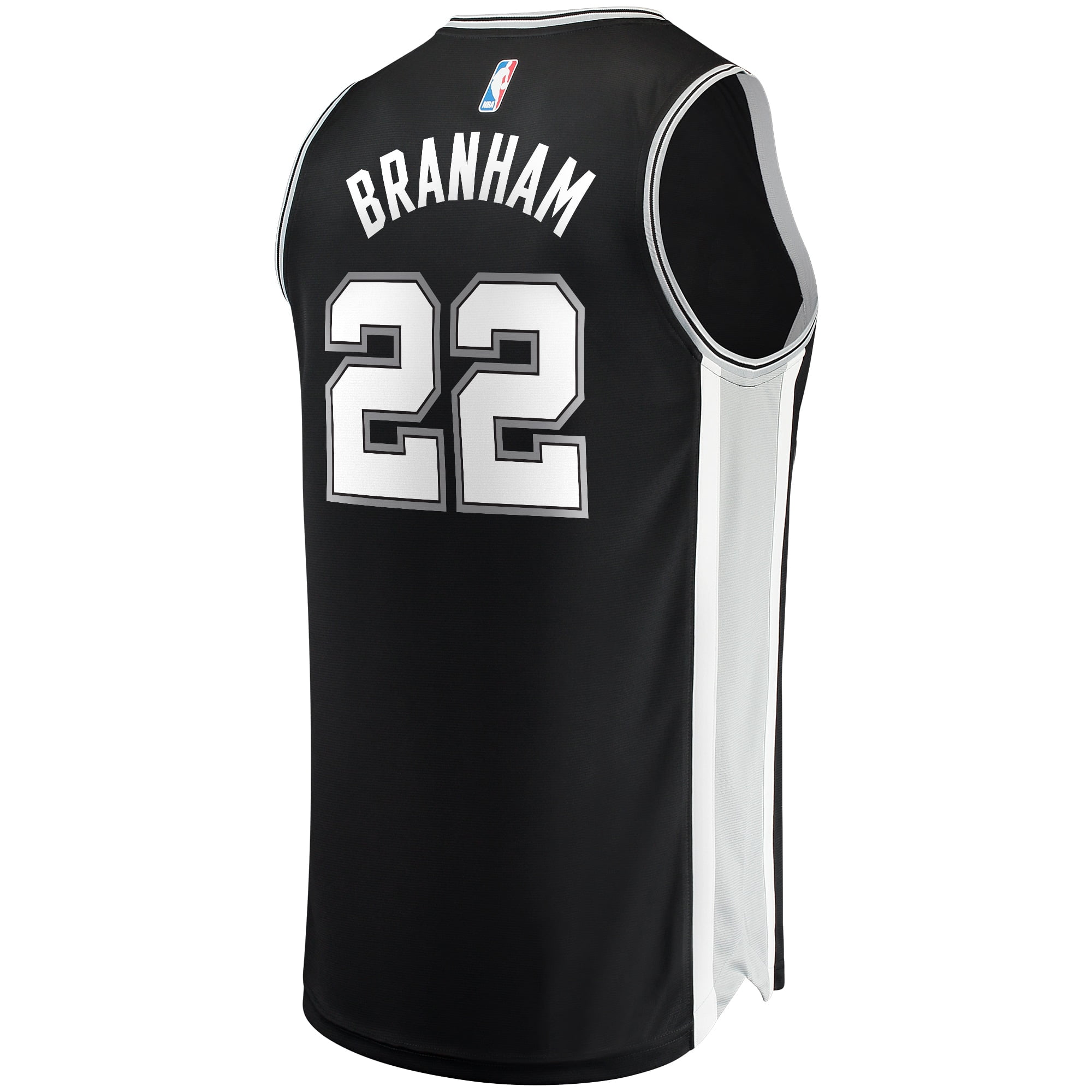 Fanatics San Antonio Spurs Malaki Branham Fast Break Replica Jersey - Icon Edition (Black, Men's) 978zi