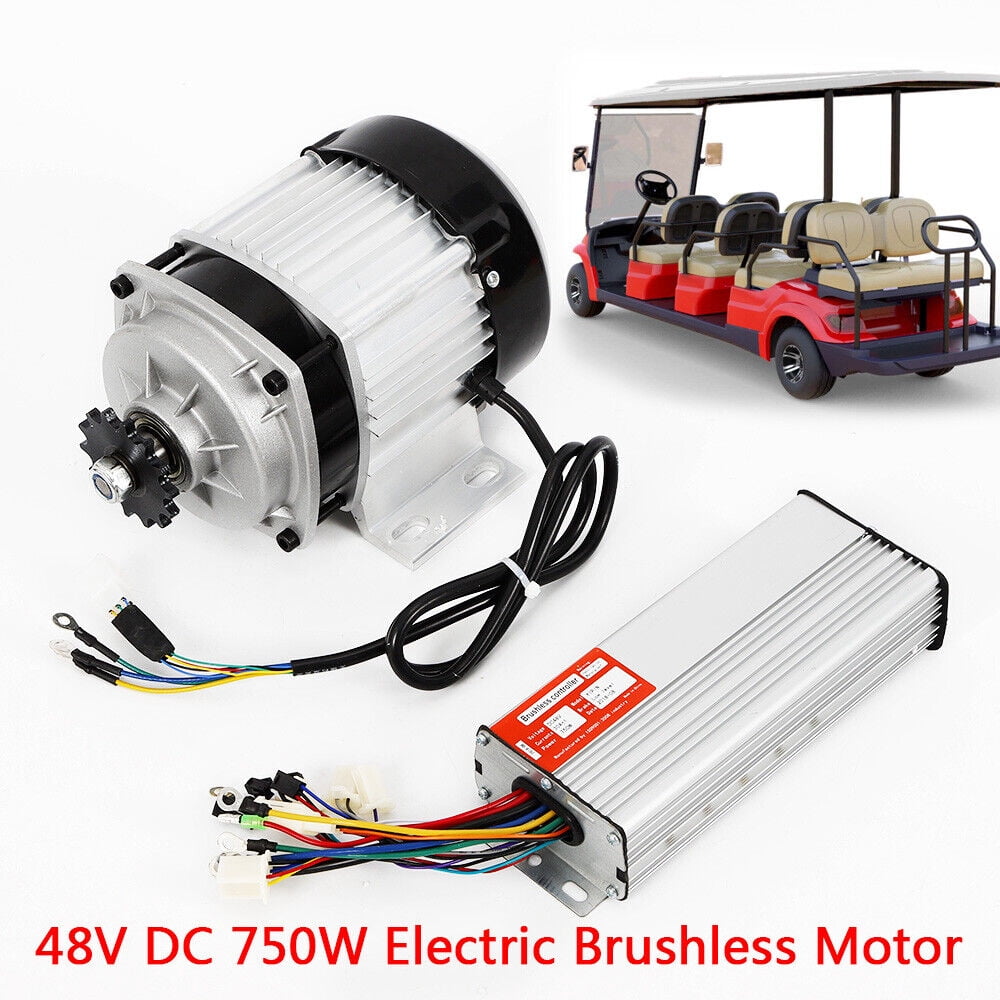 Miumaeov 750W 48V DC Brushless Motor and Controller Kit for DIY Electric Bike and Scooter (Silver) py537