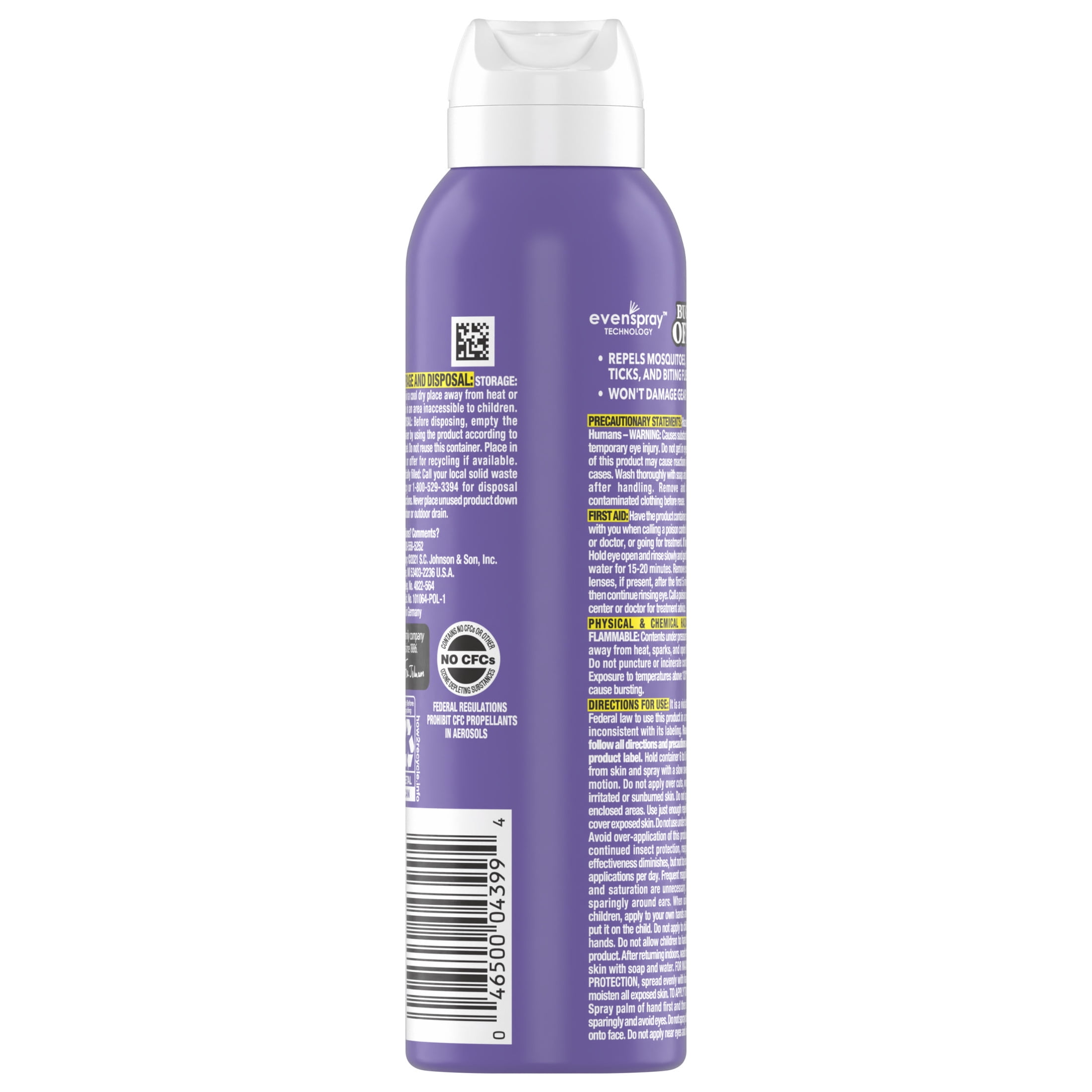 OFF! Clean Feel Picaridin Insect Repellent Spray, Non-Greasy Mosquito and Tick Protection (5 oz) a5wy8